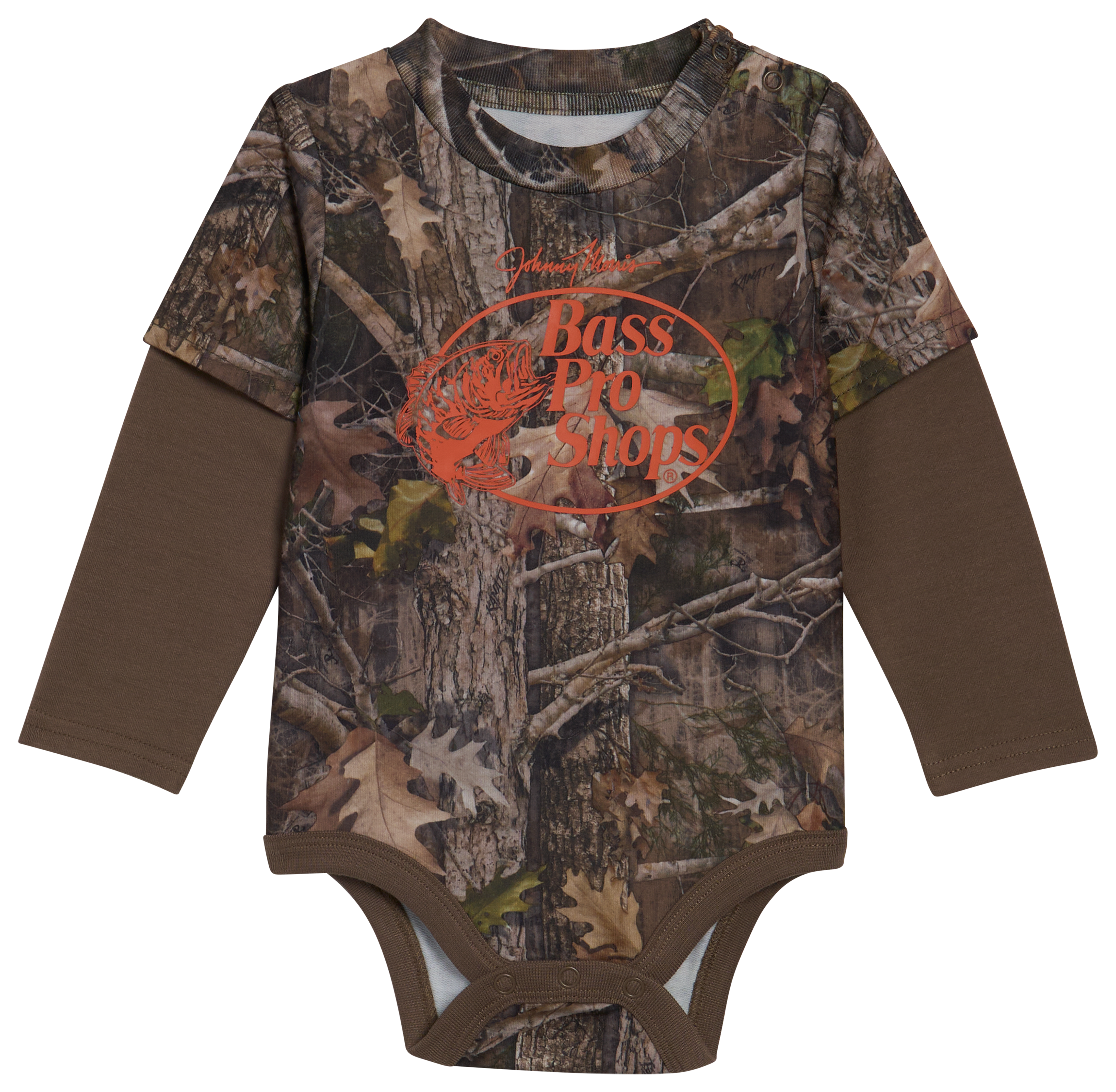 Image of Bass Pro Shops Twofer Long-Sleeve Bodysuit for Babies - TrueTimber Kanati