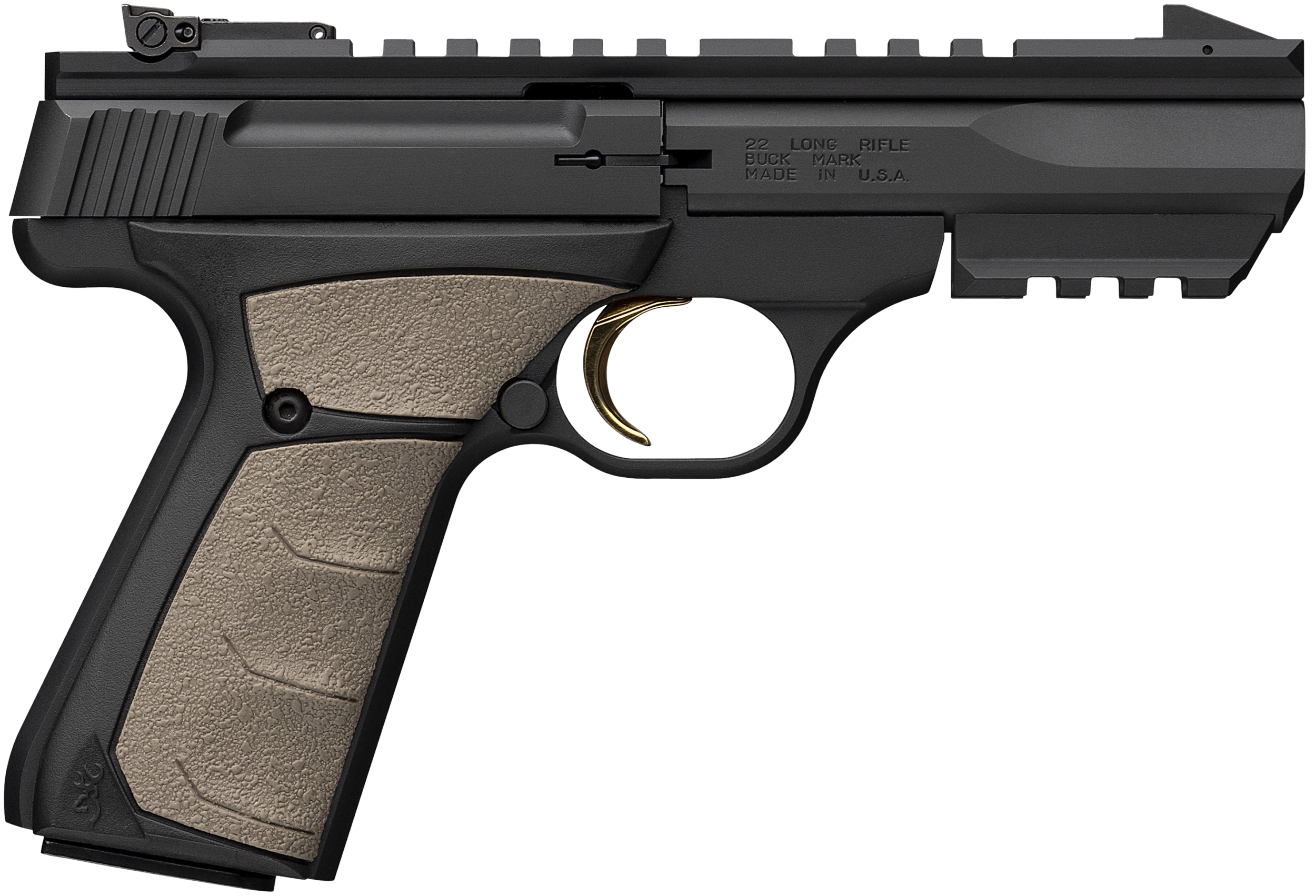 Image of Browning Buck Mark Black Label Semi-Auto Rimfire Pistol - Desert FDE