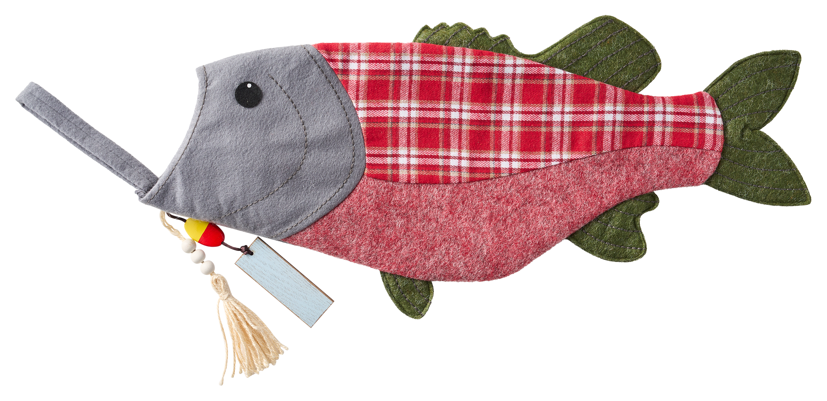 Bass Pro Shops Plaid Fish Stocking - Red Plaid