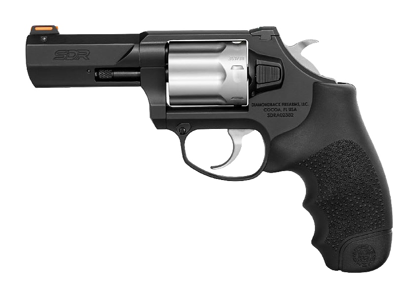 Image of Diamondback Firearms SDR Black Nitride+ and Stainless DA/SA Revolver with Fiber-Optic Sights