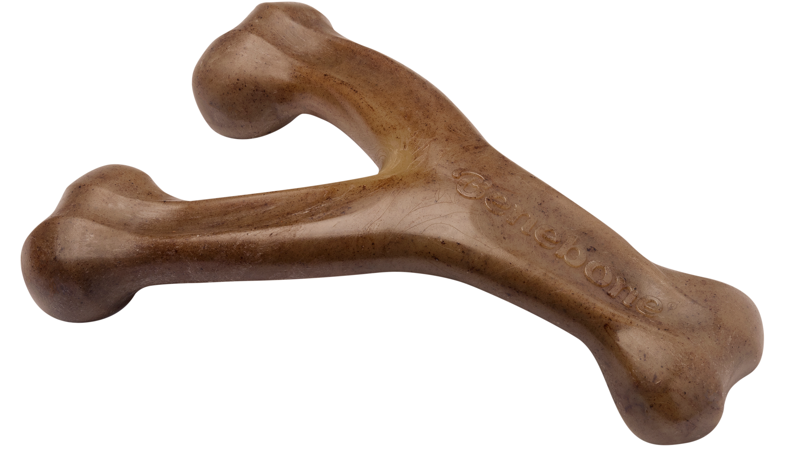 Image of Benebone Bacon Wishbone Dog Chew Toy