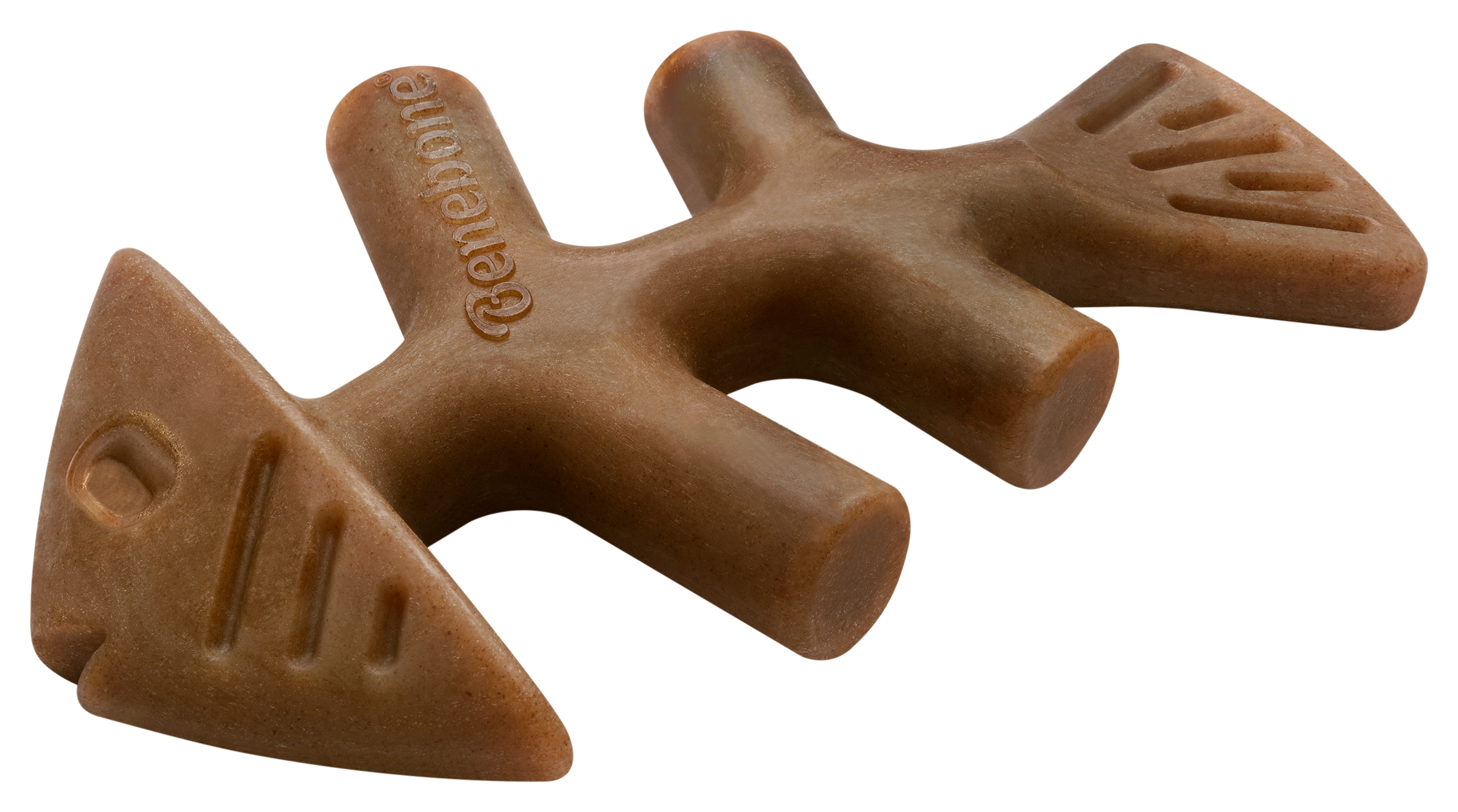 Image of Benebone Jack Salmon Fishbone Dog Chew Toy