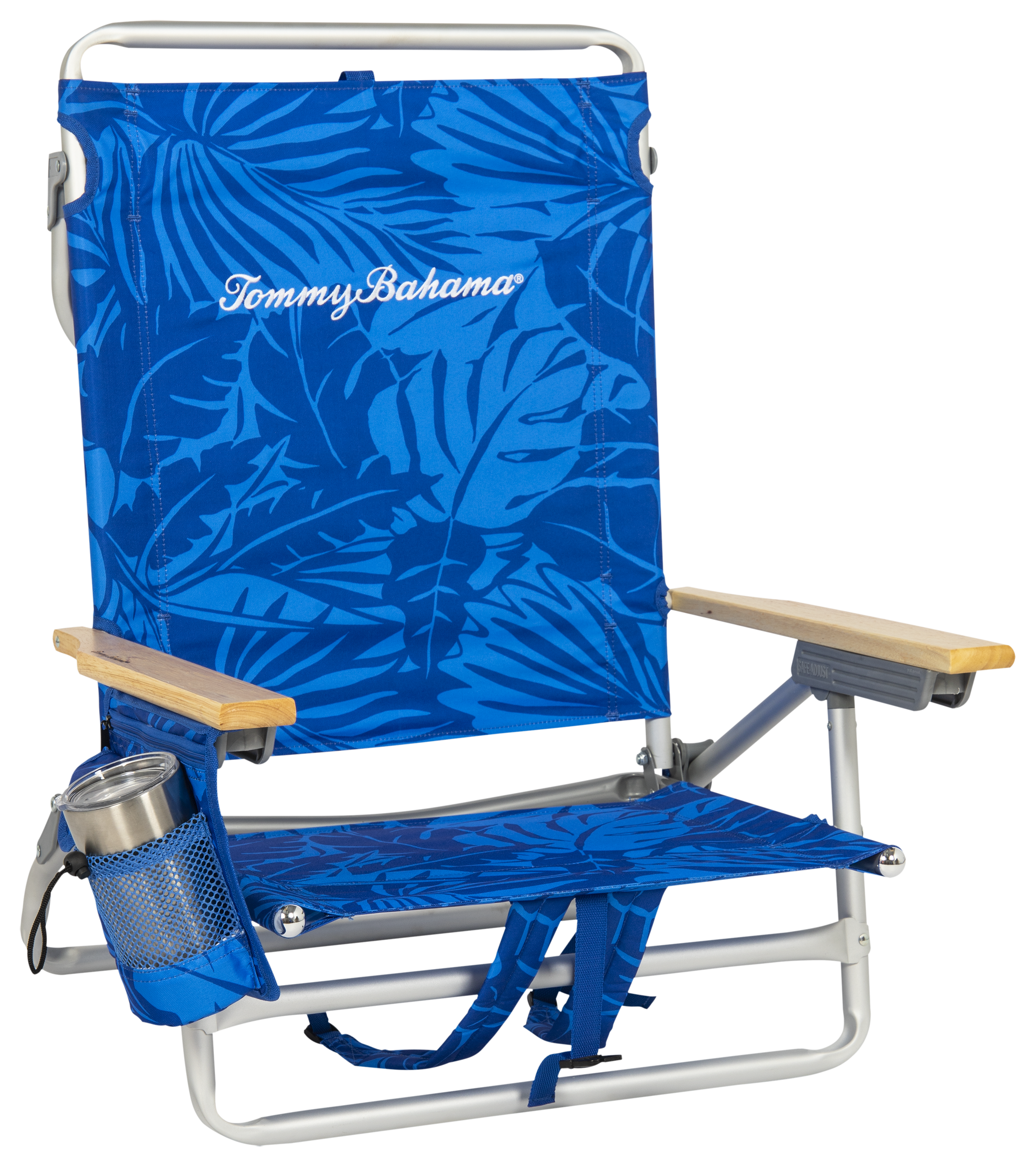 Image of Tommy Bahama 5-Position Classic Backpack Beach Chair - Blue