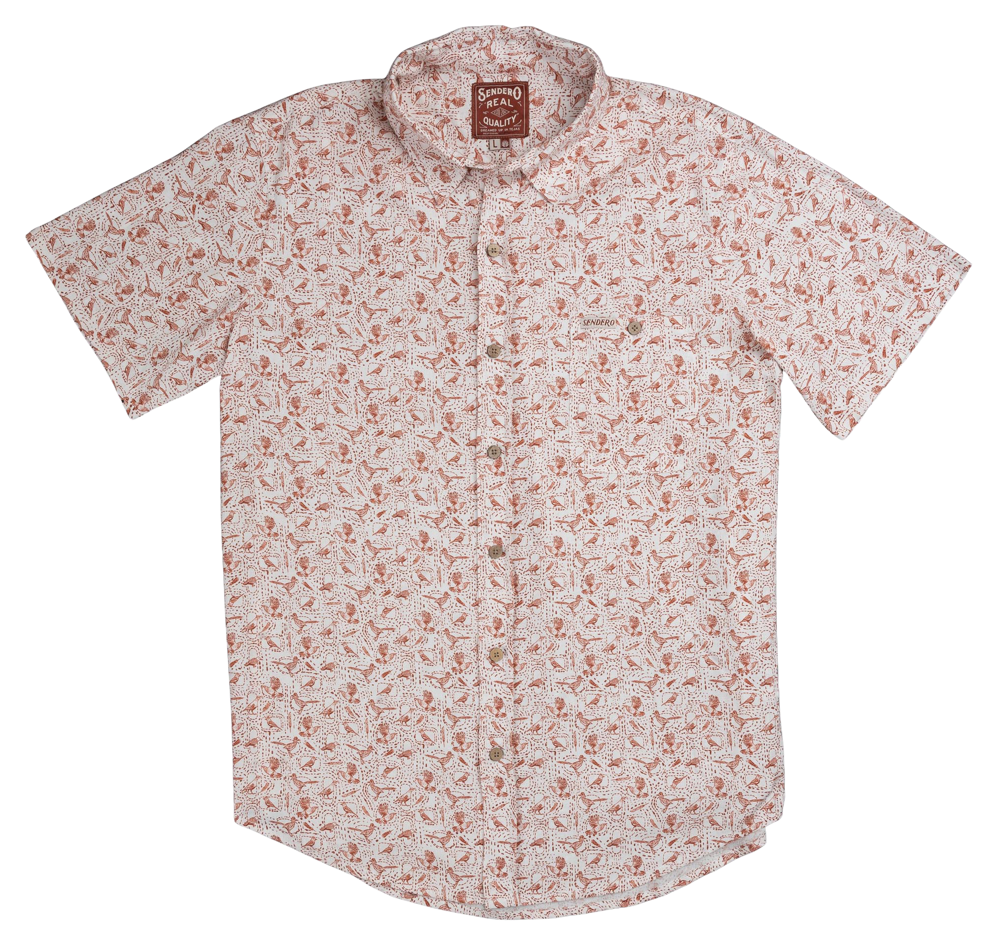 Image of Sendero City Slicker Button-Up Short-Sleeve Shirt - Desert Flock