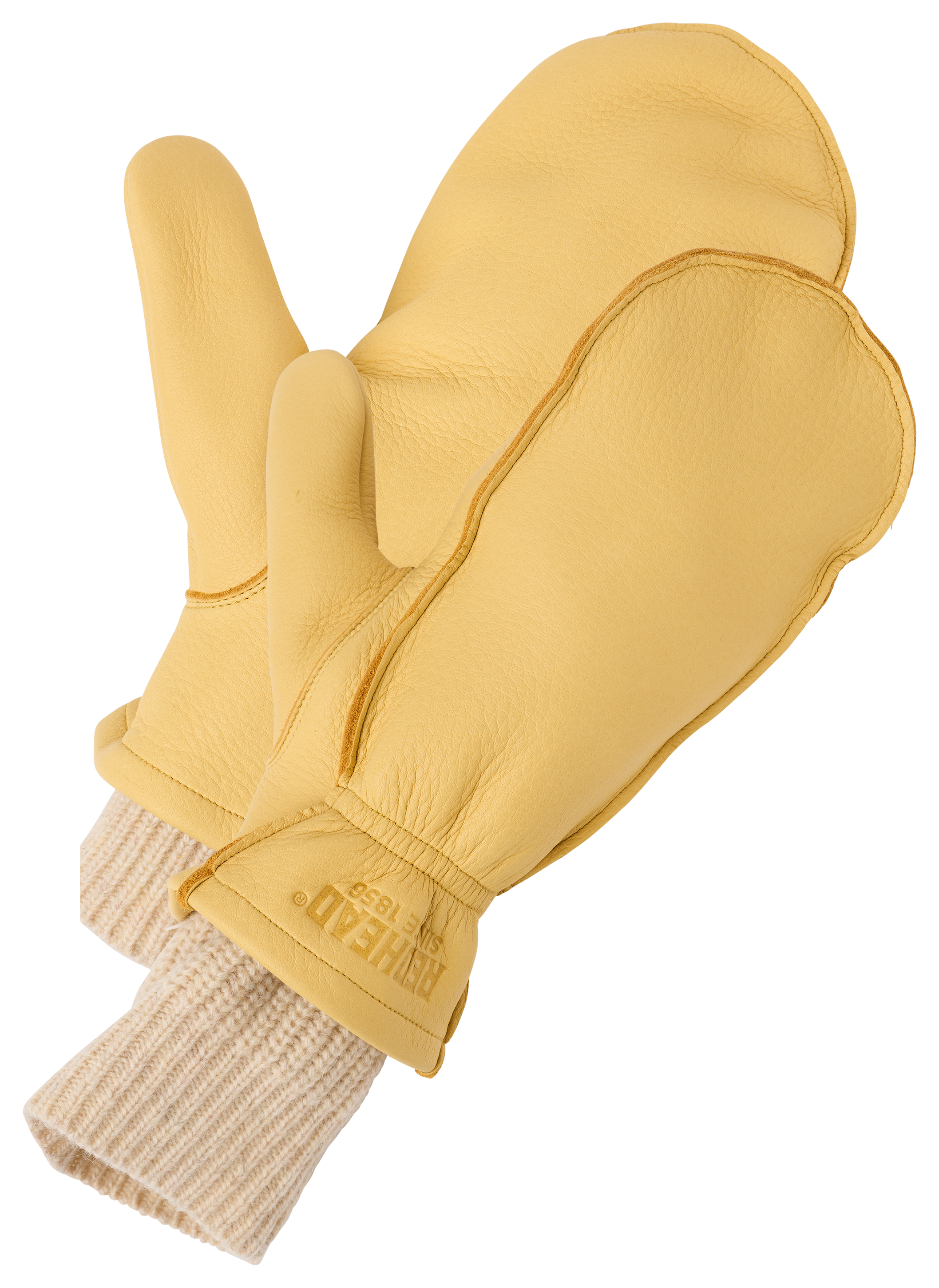 RedHead Deerskin Ragg Lined Chopper Gloves - Light Brown