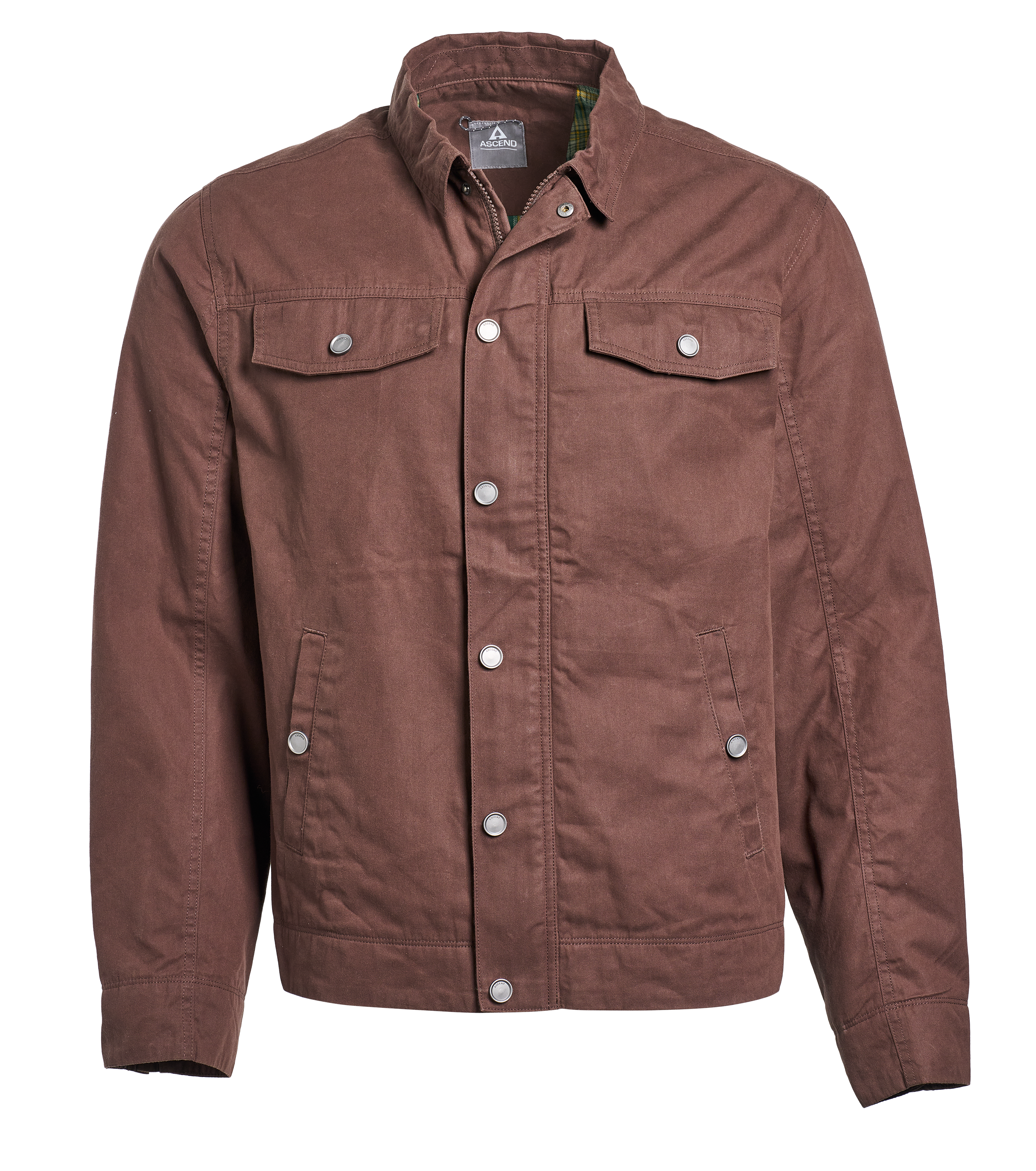 Image of Ascend Lined Waxed-Cotton Jacket - Chocolate Martini