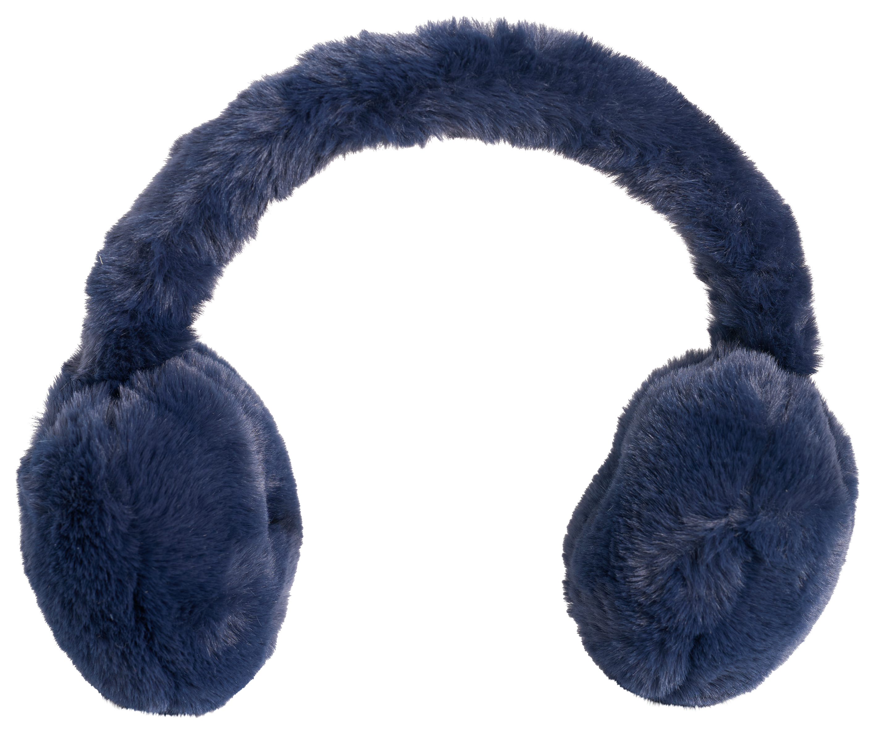 Natural Reflections Faux-Fur Earmuffs - Navy