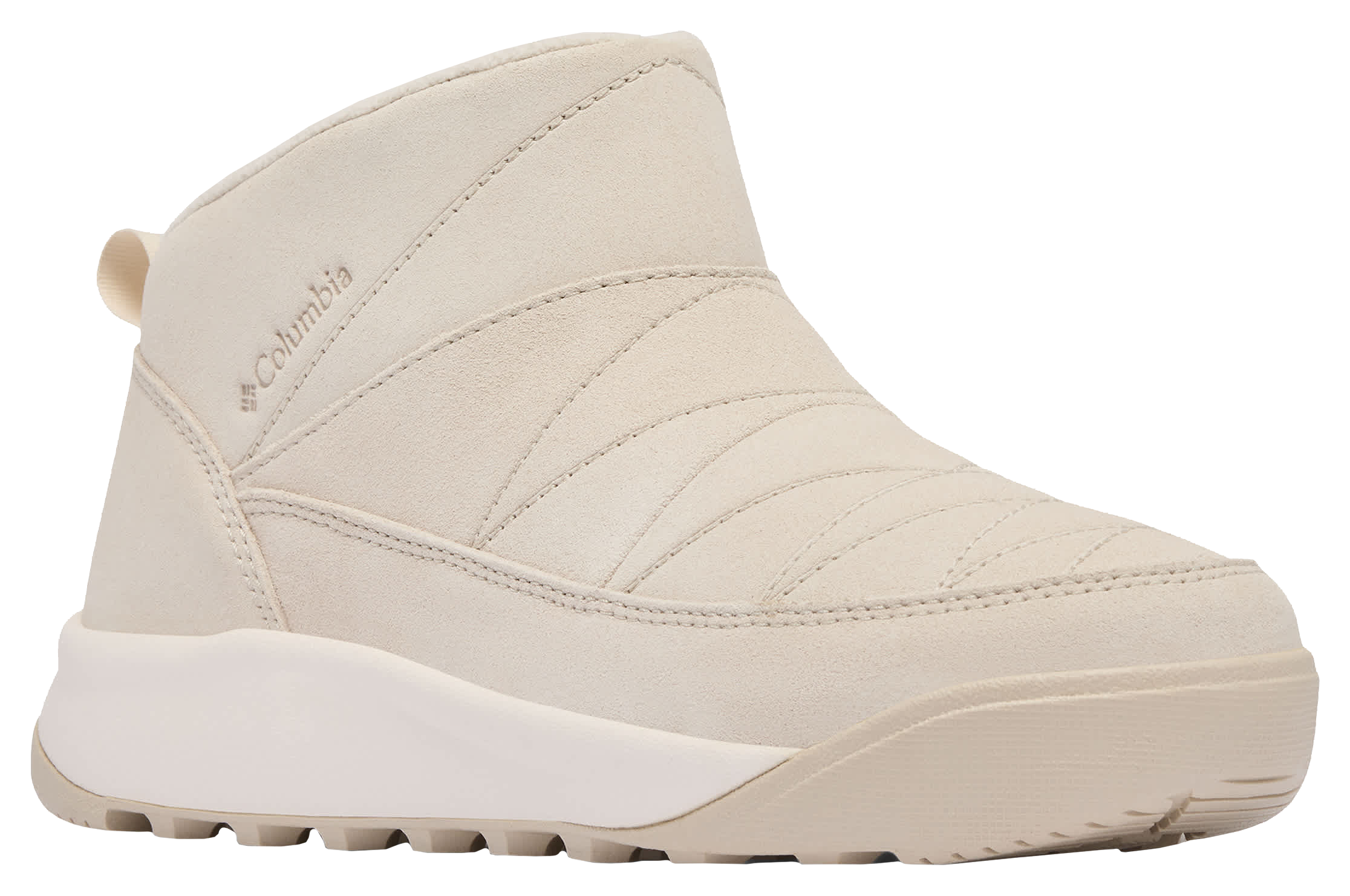 Image of Columbia Minx Xtra Shorty Suede Insulated Winter Boots for Women - Dark Stone/Sea Salt - 10.5M