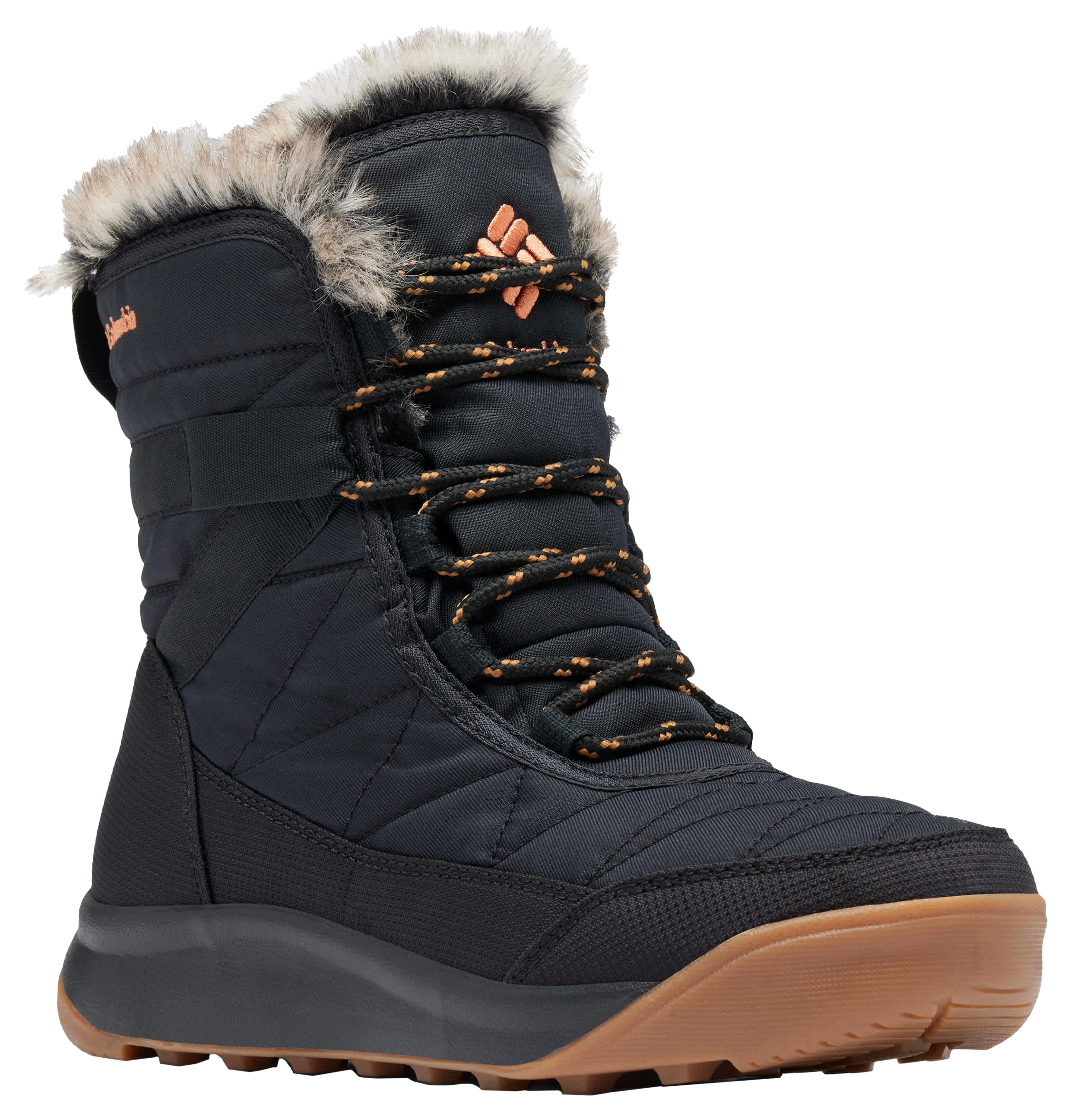 Image of Columbia Minx Shorty IV Insulated Waterproof Winter Boots for Women - Black/Elk