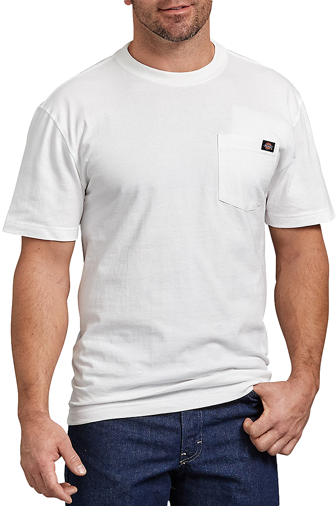 Image of Dickies Heavyweight Short-Sleeve T-Shirt for Men - White