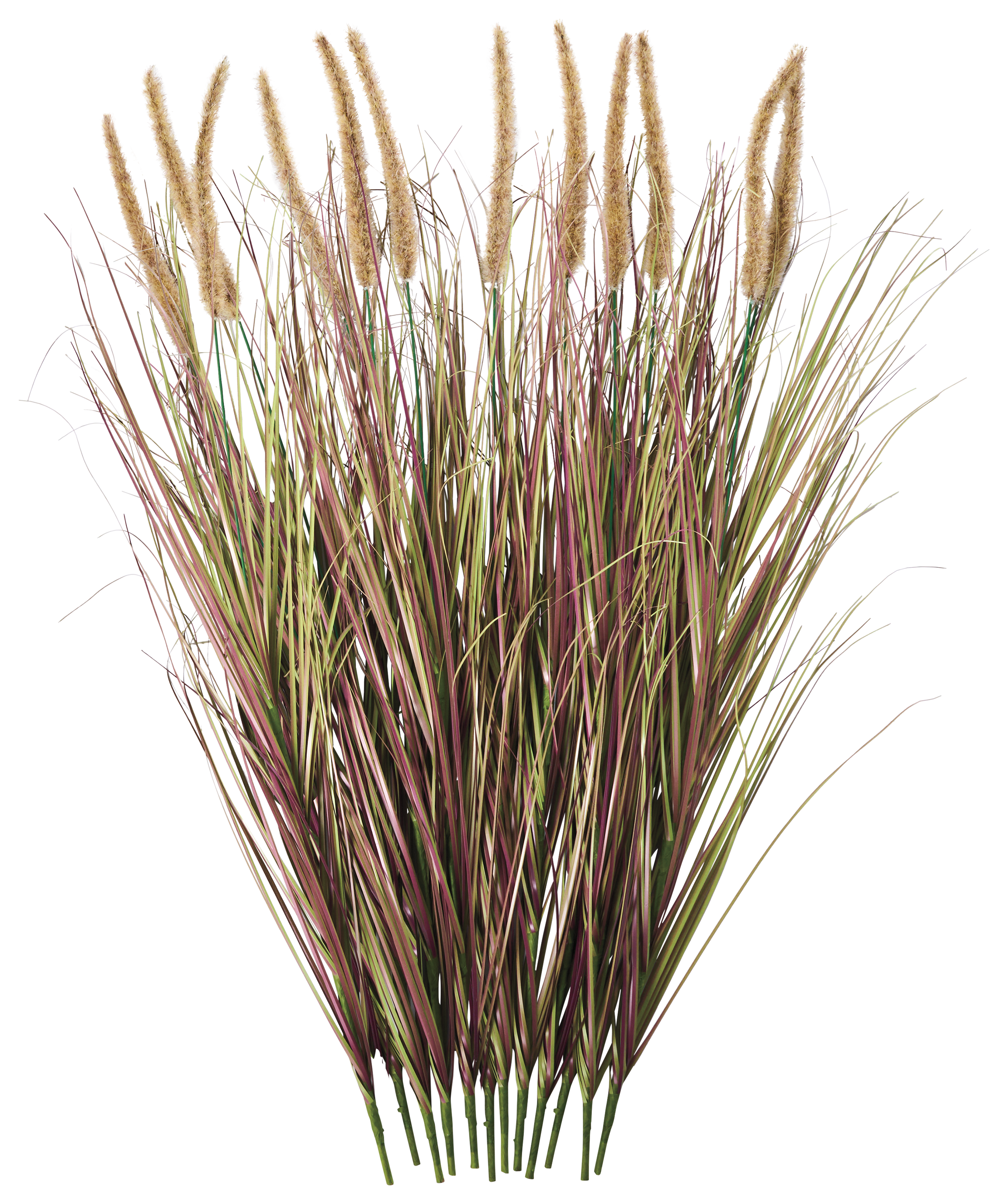 Image of Northern Flight Synthetic Cattail Bundles - Green - 2.6'