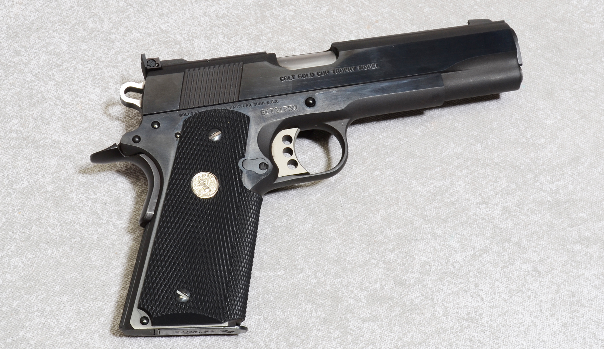 Image of "Colt Gold Cup Trophy Pistol, .45 Auto, 5"" Barrel, 2 1/2 lbs."