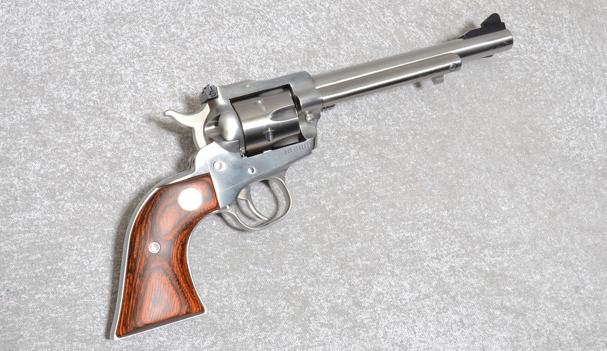 Image of "Ruger New Model Single Six Pistol, .22 Long Rifle, 6.5"" Barrel, 2 1/2 lbs."