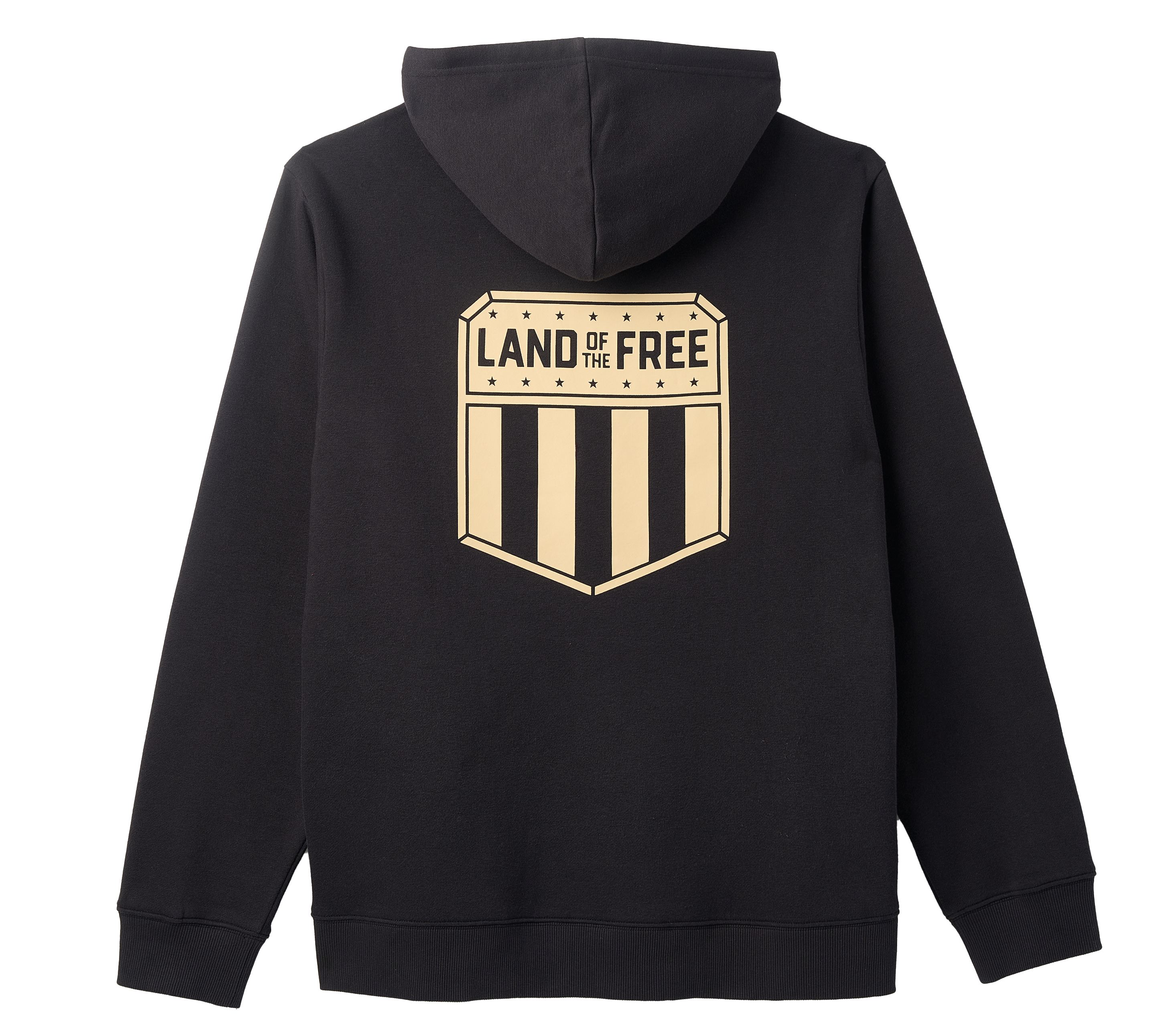 Image of Land Of The Free Badge Hoodie - Caviar