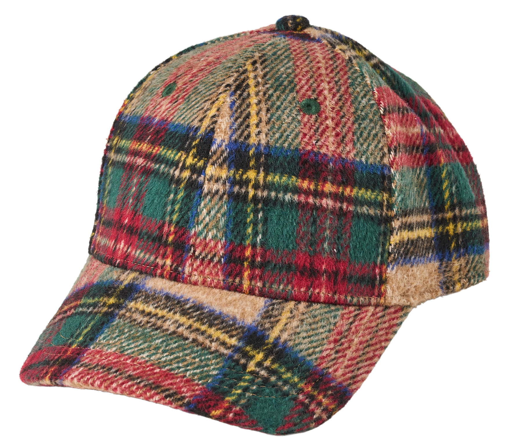 Natural Reflections Tea Cozy Plaid Strapback Cap