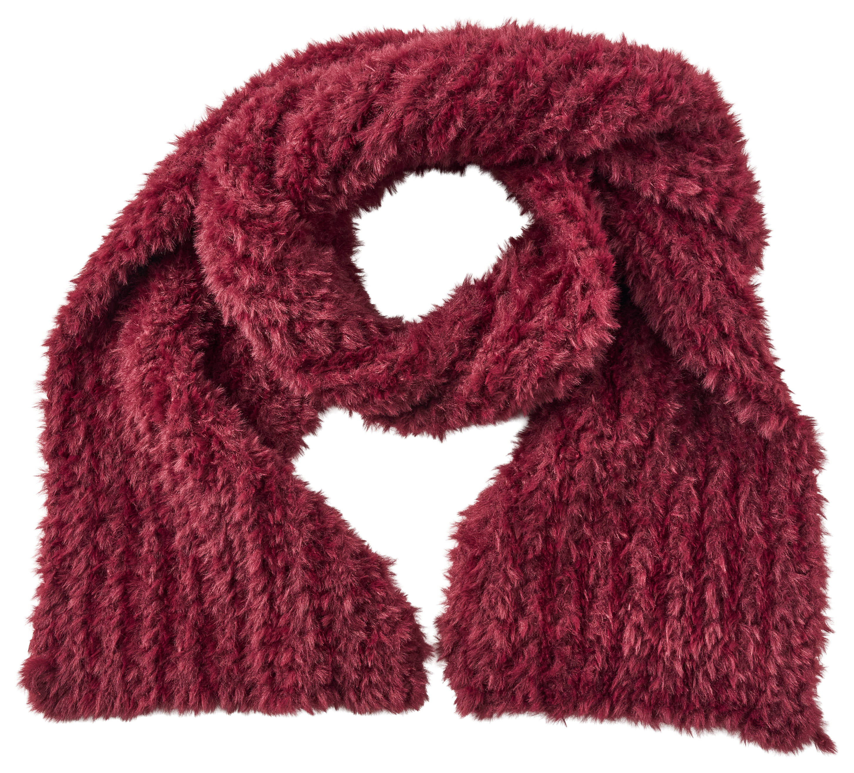 Image of Natural Reflections Snowball Scarf - Bordeaux