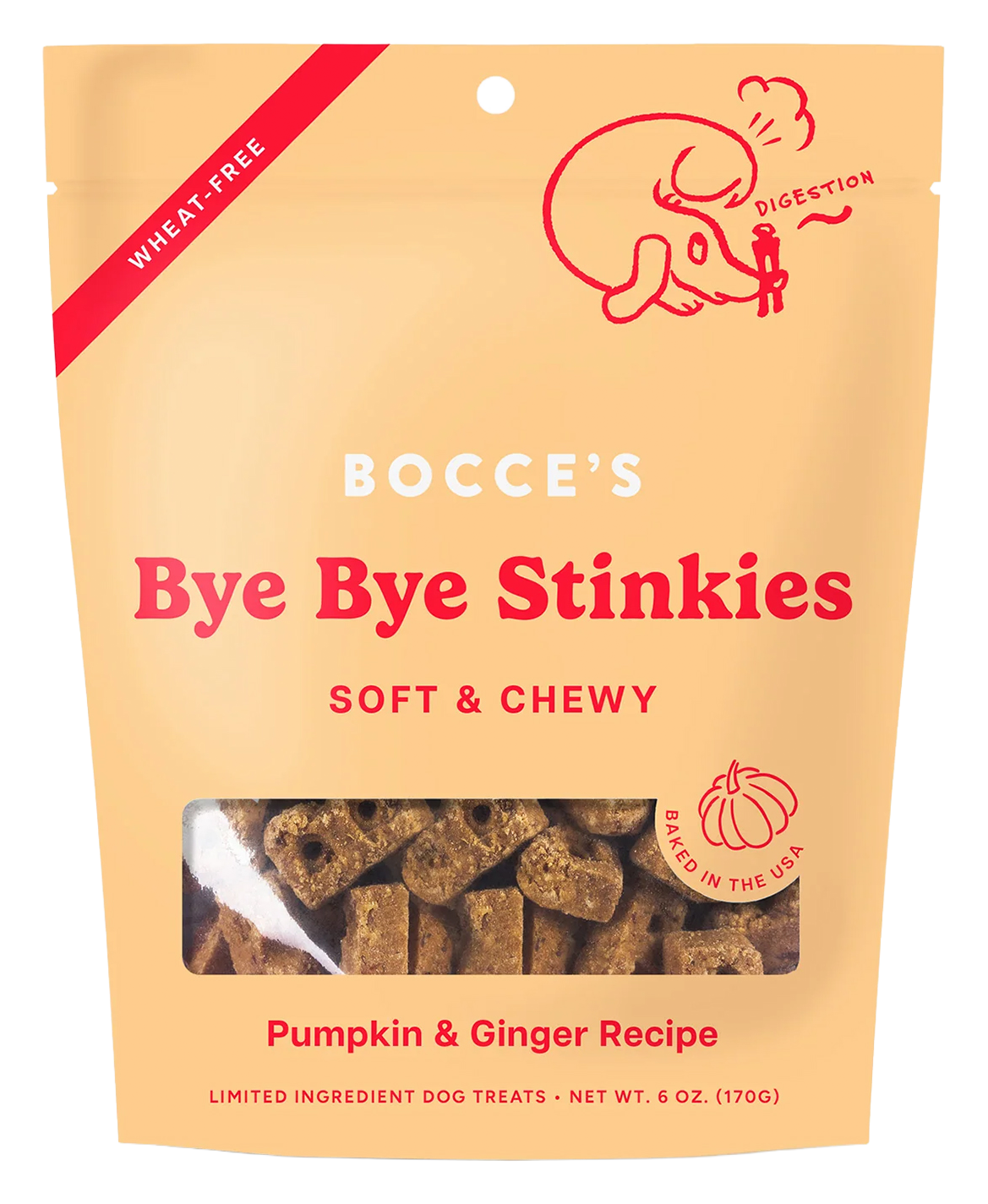 Image of Bocce's Bakery Soft & Chewy Bye Bye Stinkies Dog Treats