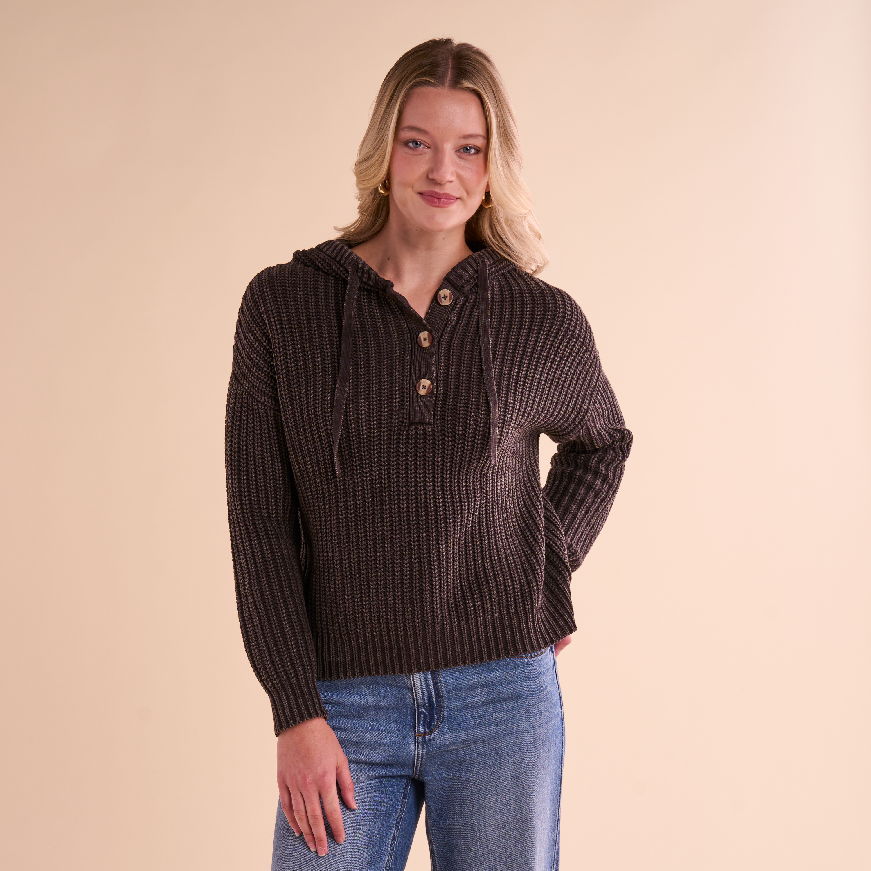 Natural Reflections Natural Reflections Acid-Washed Hoodie - Black - $49.99 at Bass Pro Shops