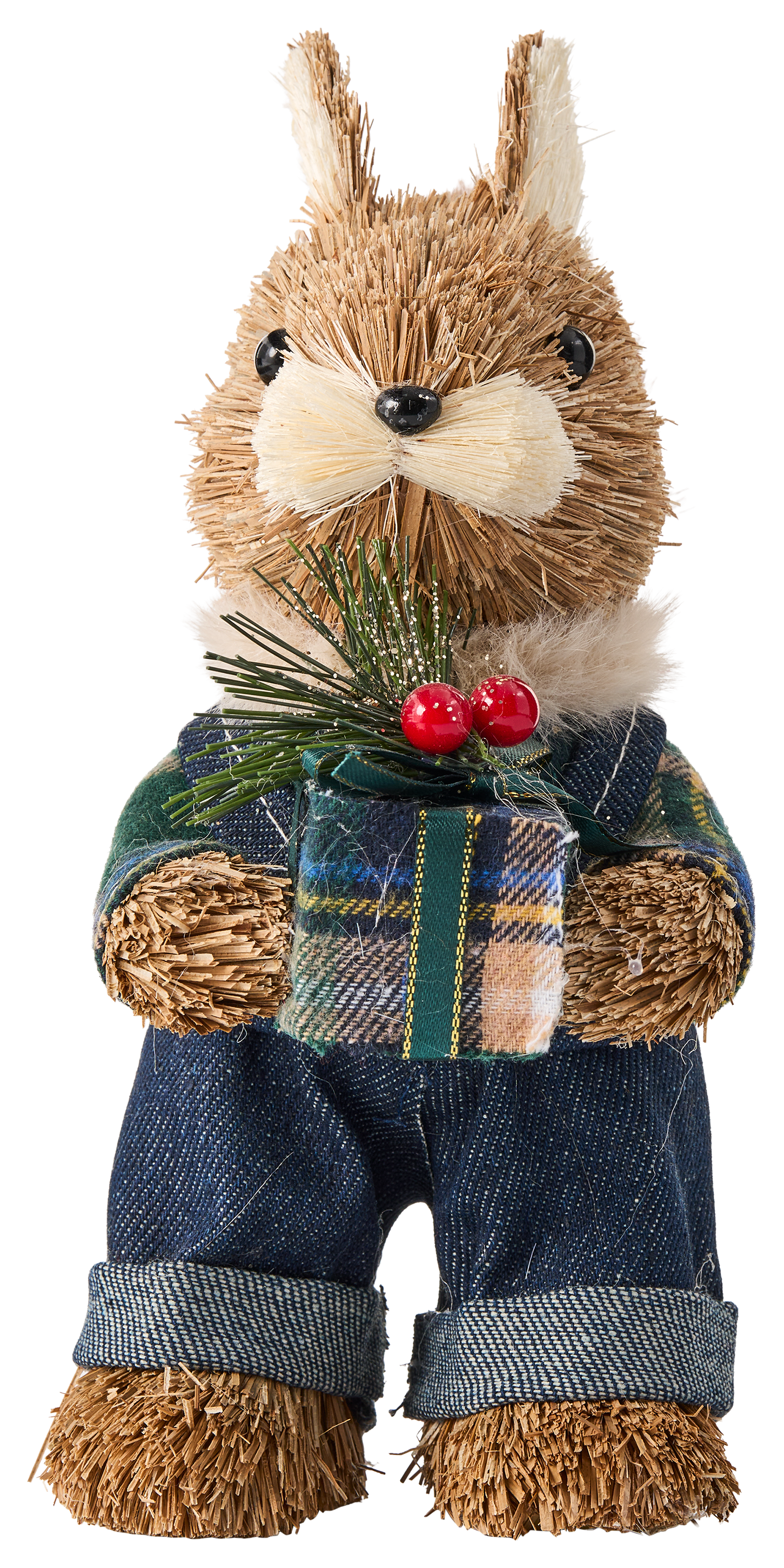 BASS PRO SHOPS Grass Squirrel with Gift Box Ornament