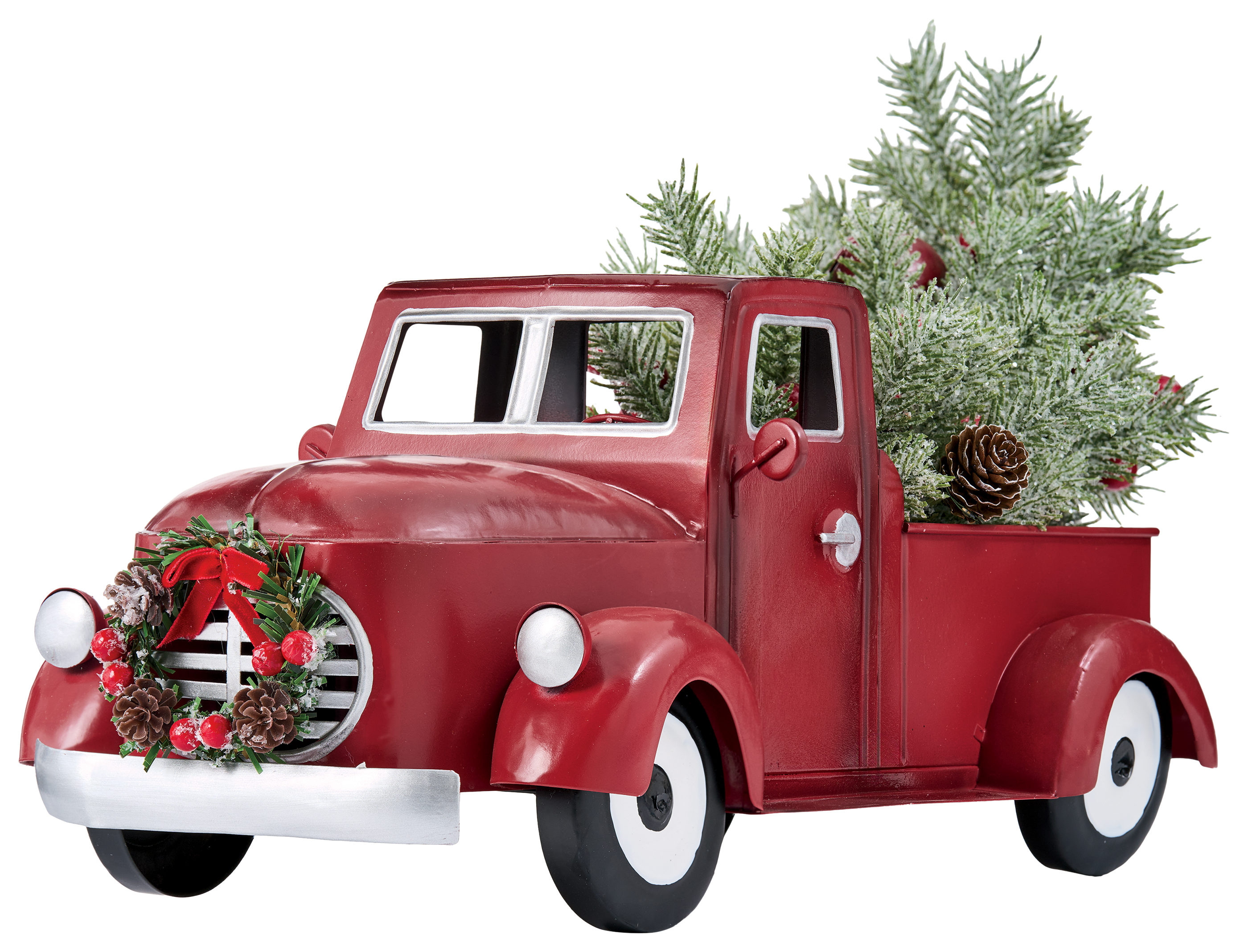 BASS PRO SHOPS Red Truck with Christmas Tree