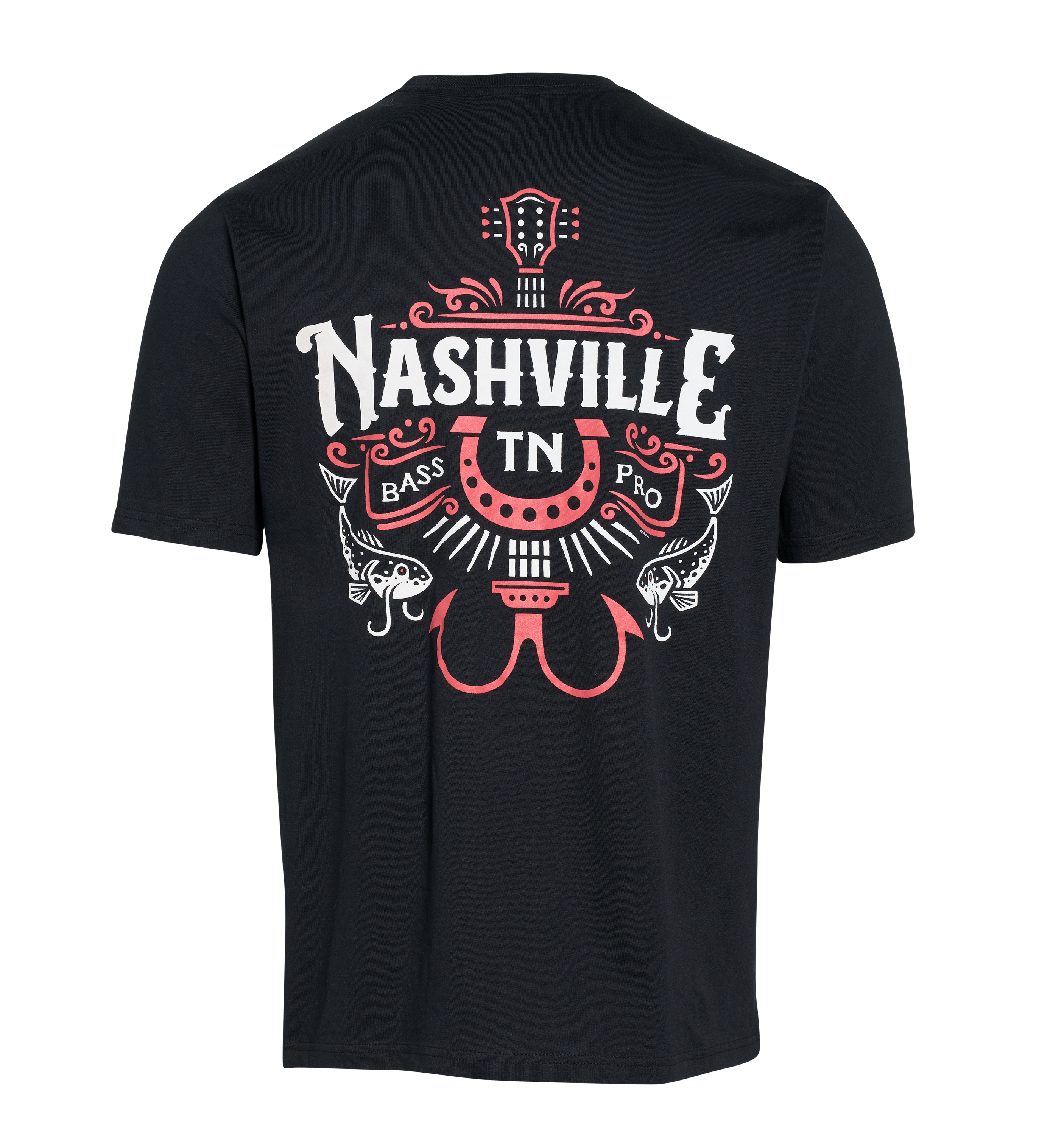 Image of Bass Pro Shops Nashville TN Guitar Hook Short-Sleeve T-Shirt - Black