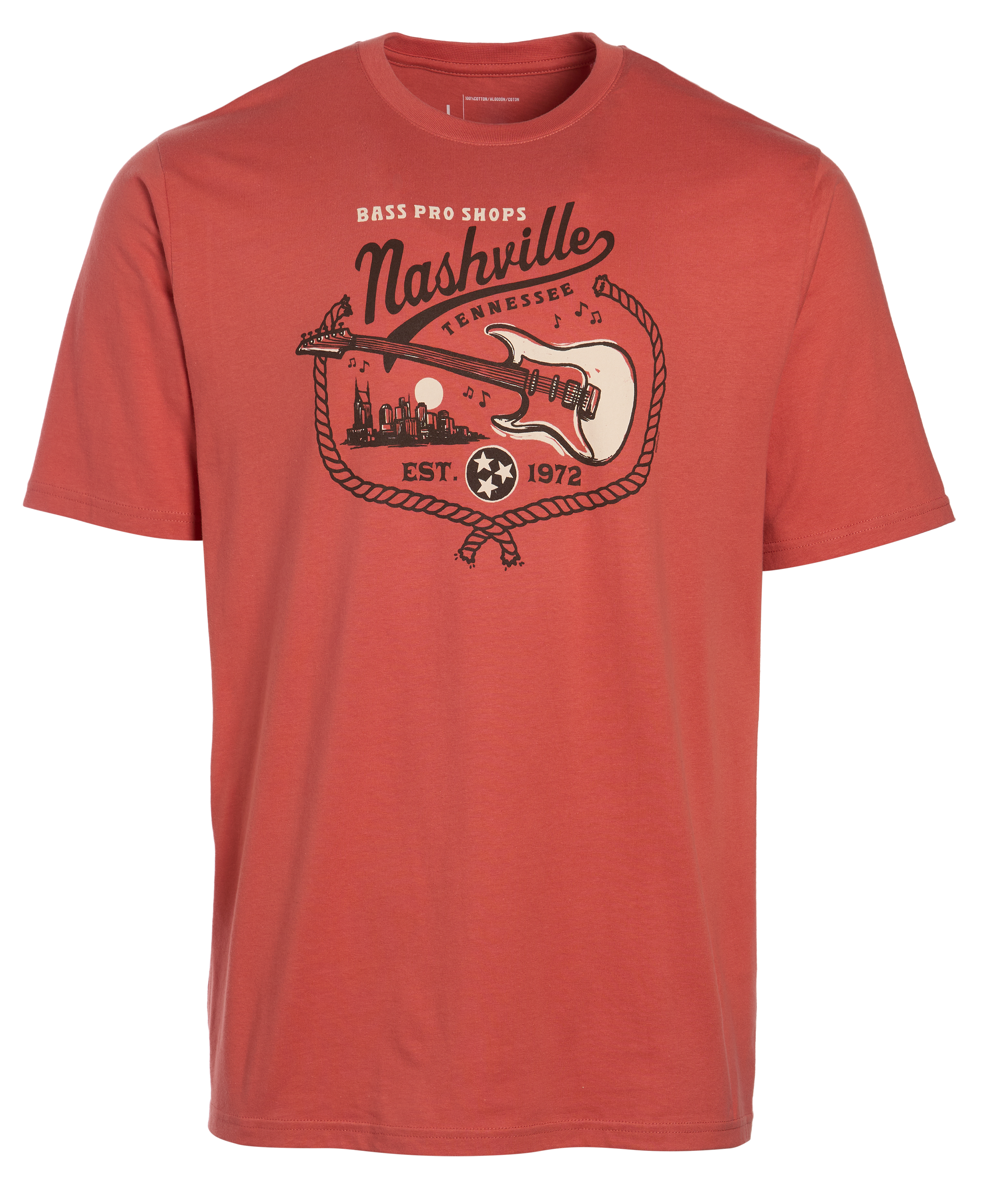 Image of Bass Pro Shops Nashville Western Short-Sleeve T-Shirt - Apricot