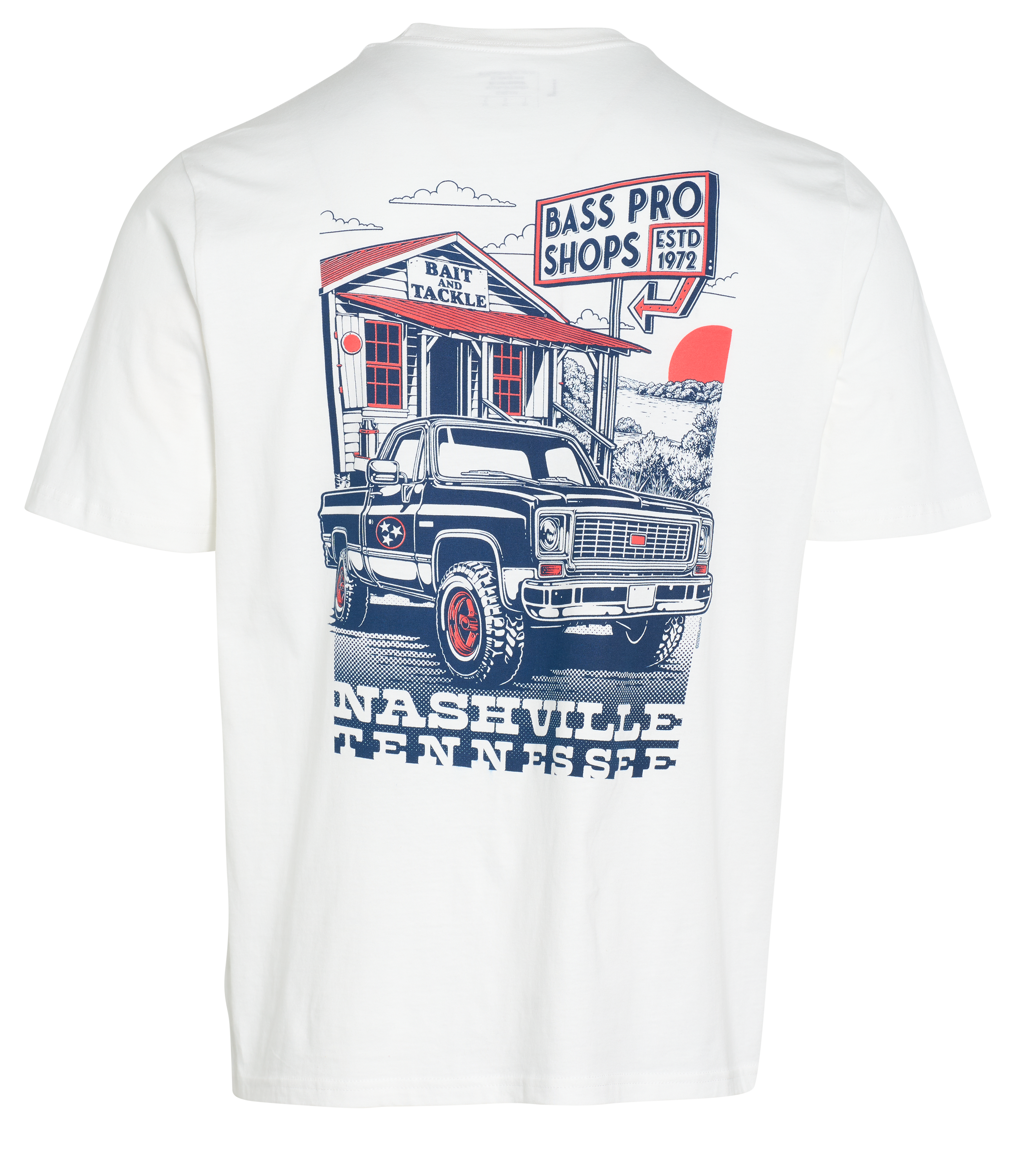Image of Bass Pro Shops Nashville Tennessee Truck and Tackle Short-Sleeve T-Shirt - White