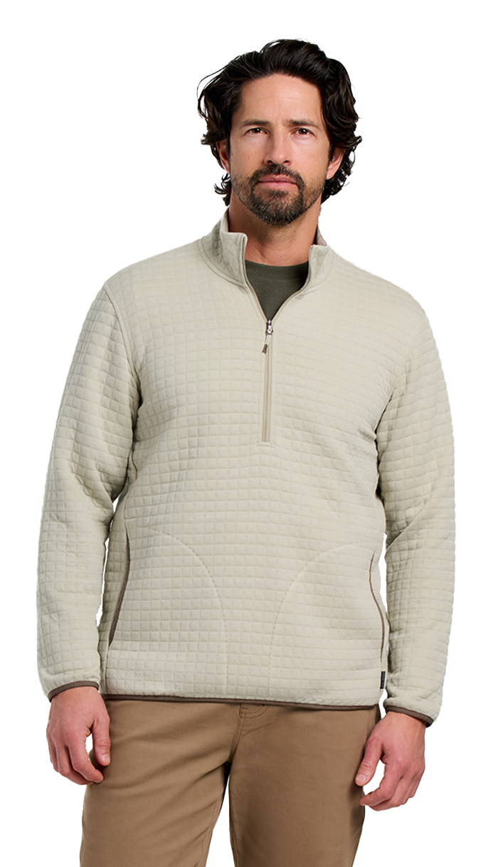 Free Fly Downvalley Quarter-Zip Pullover - Heather Sandstone