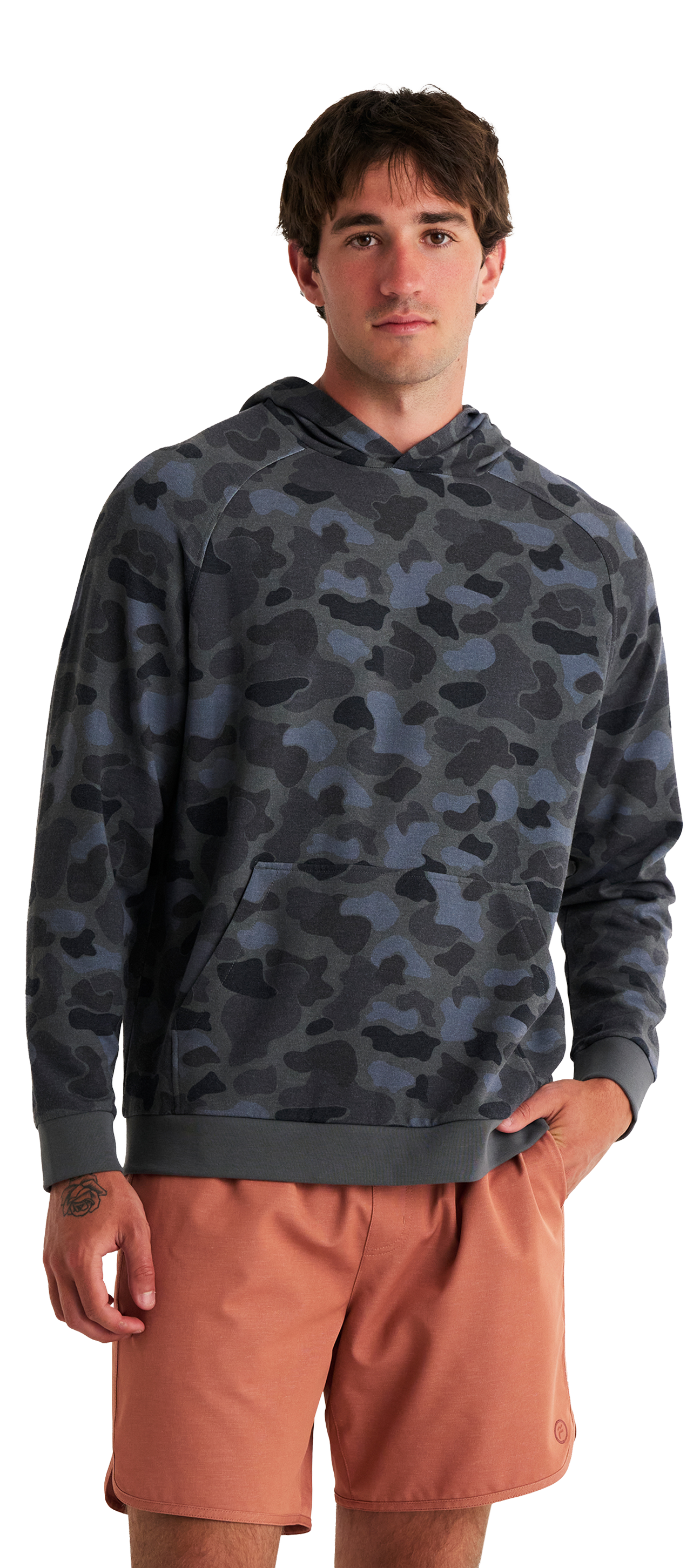 Free Fly Bamboo Lightweight Fleece Hoodie - Camo Black