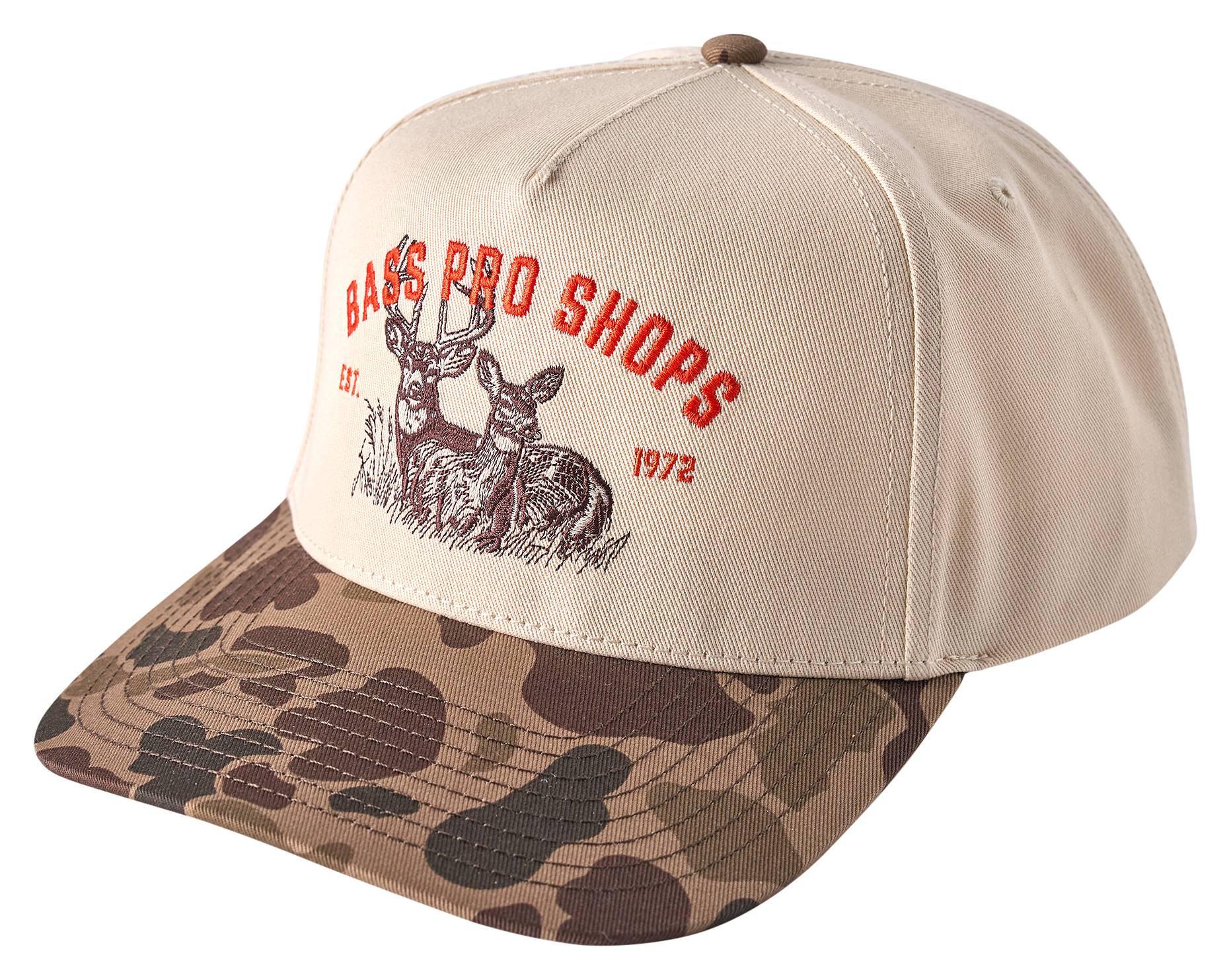 Image of Bass Pro Shops Embroidered Logo Deer Graphic Adjustable Cap
