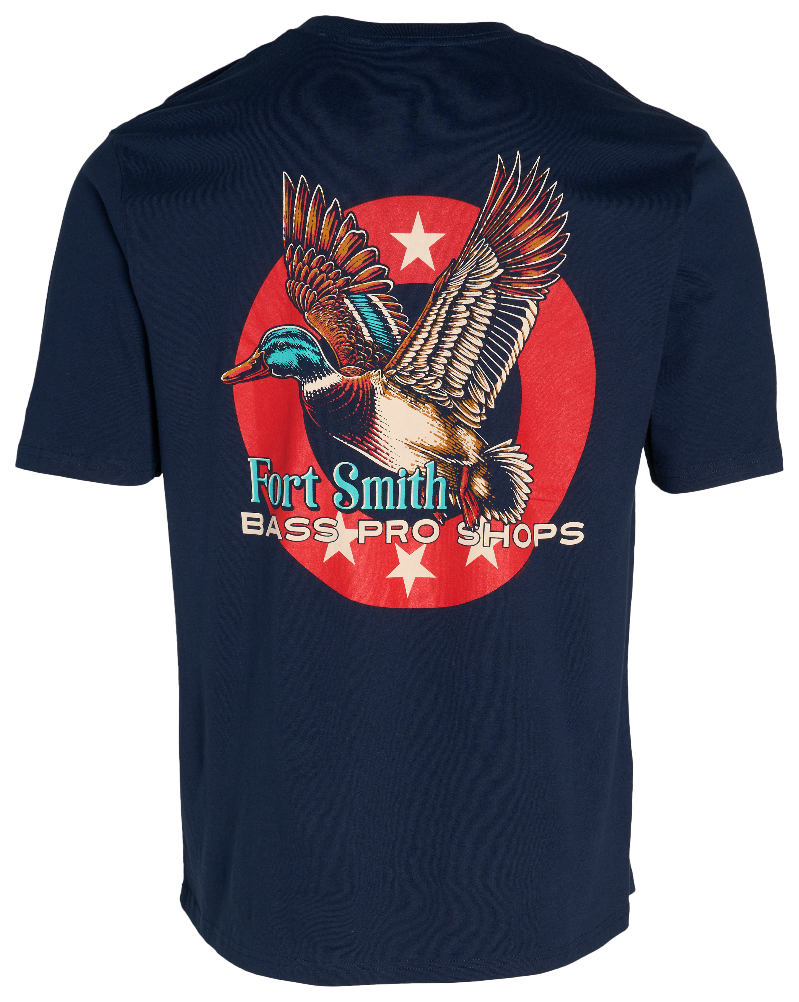 Image of Bass Pro Shops Fort Smith AR Duck Fever Short-Sleeve T-Shirt - Navy