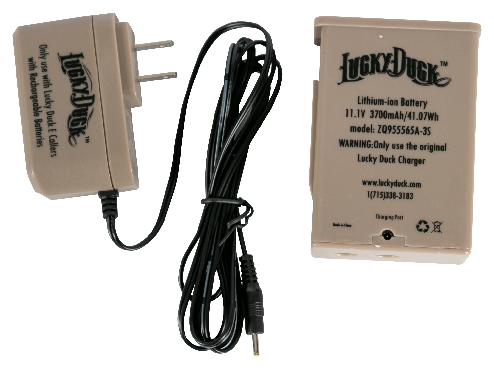 Lucky Duck E-Caller 2.0 Battery and Charger Kit