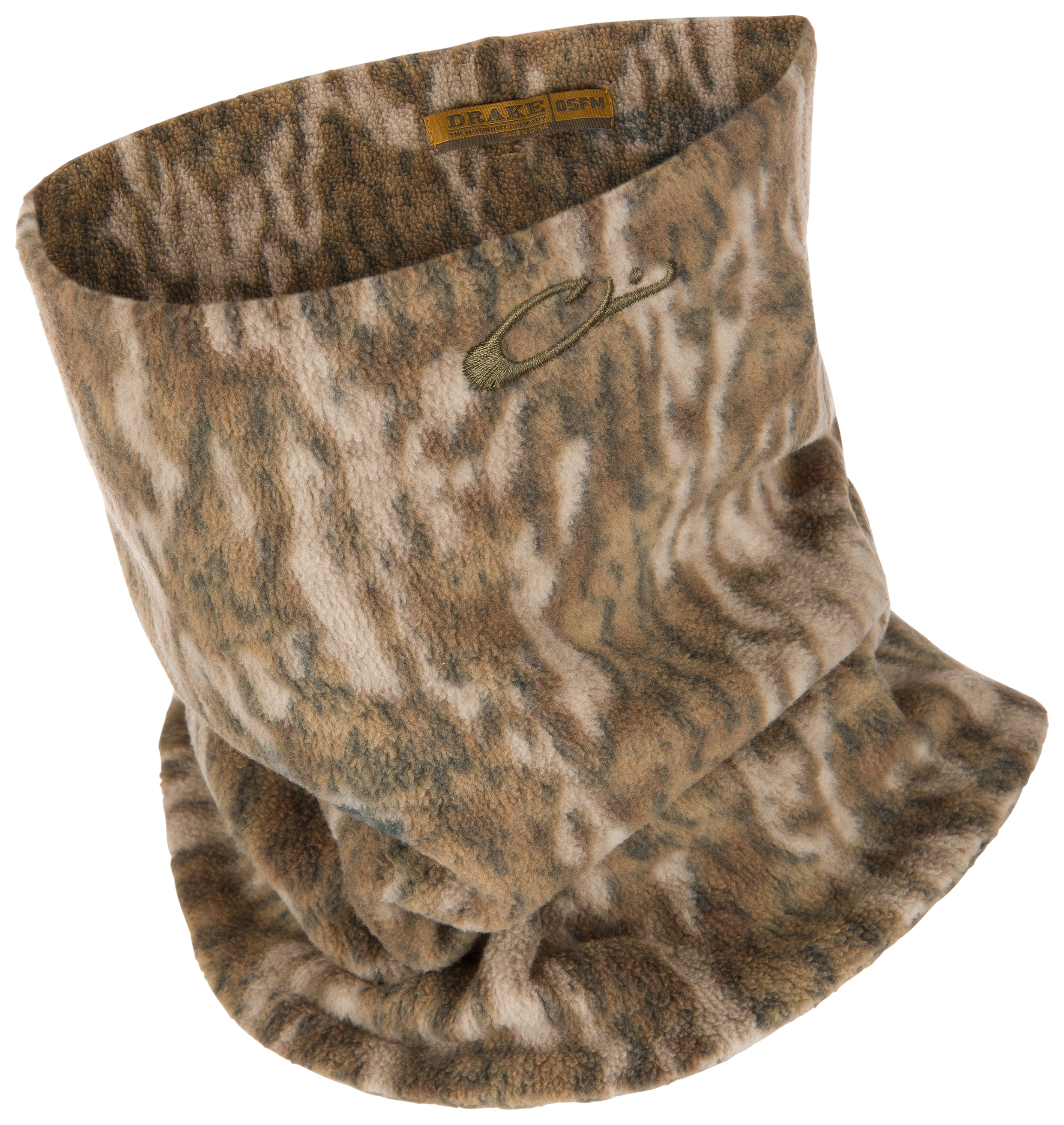 Image of Drake Waterfowl MST Fleece Neck Gaiter - Mossy Oak Bottomland