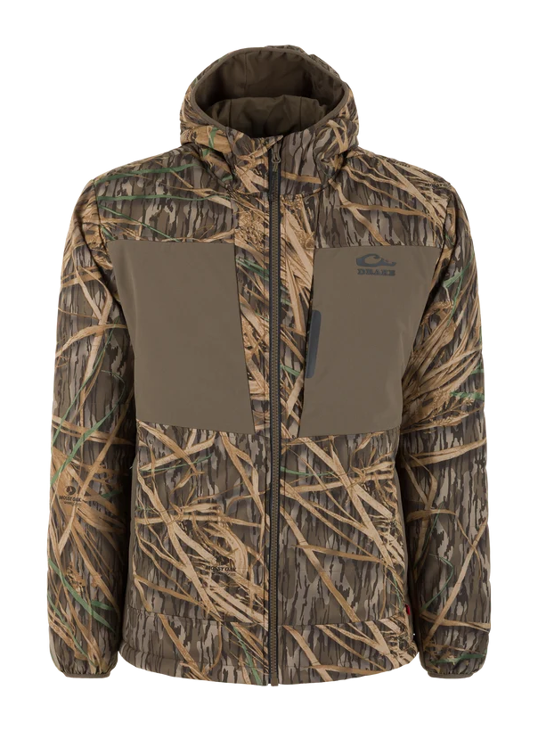 Image of Drake Waterfowl LST BMF Jacket with Primaloft Insulation for Men - Mossy Oak Shadow Grass