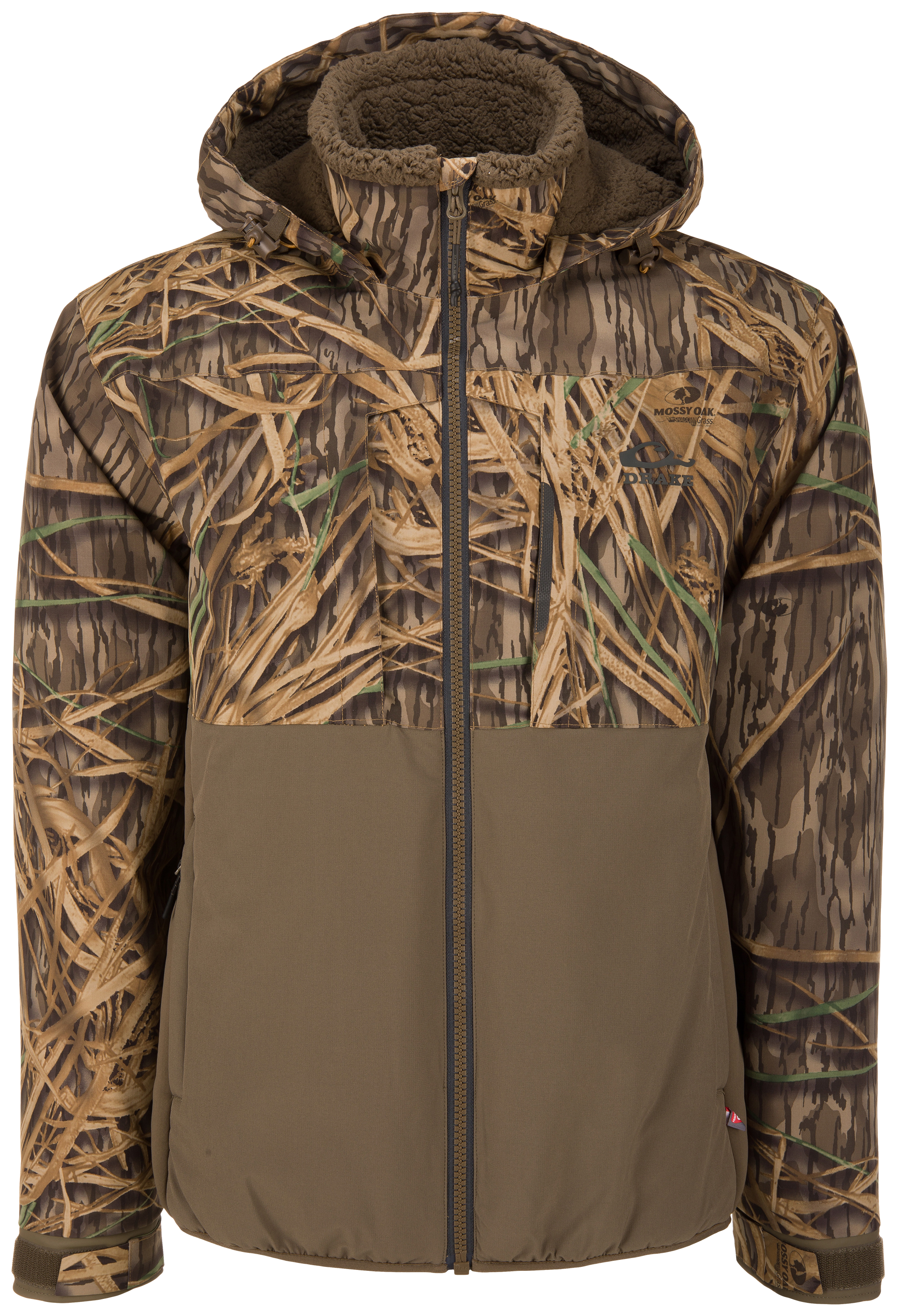 Image of Drake Waterfowl LST BMF Eqwader Full-Zip with Primaloft Insulation - Mossy Oak Shadow Grass