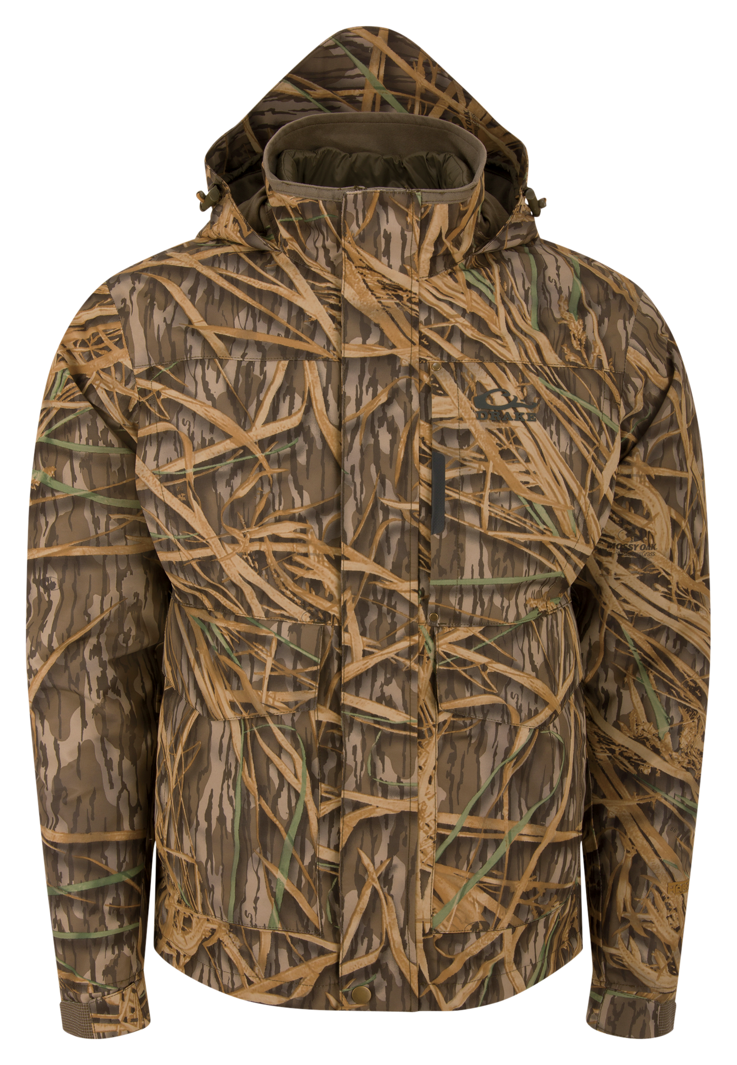 Image of Drake Waterfowl LST Hardline 3-in-1 Jacket for Men - Mossy Oak Shadow Grass