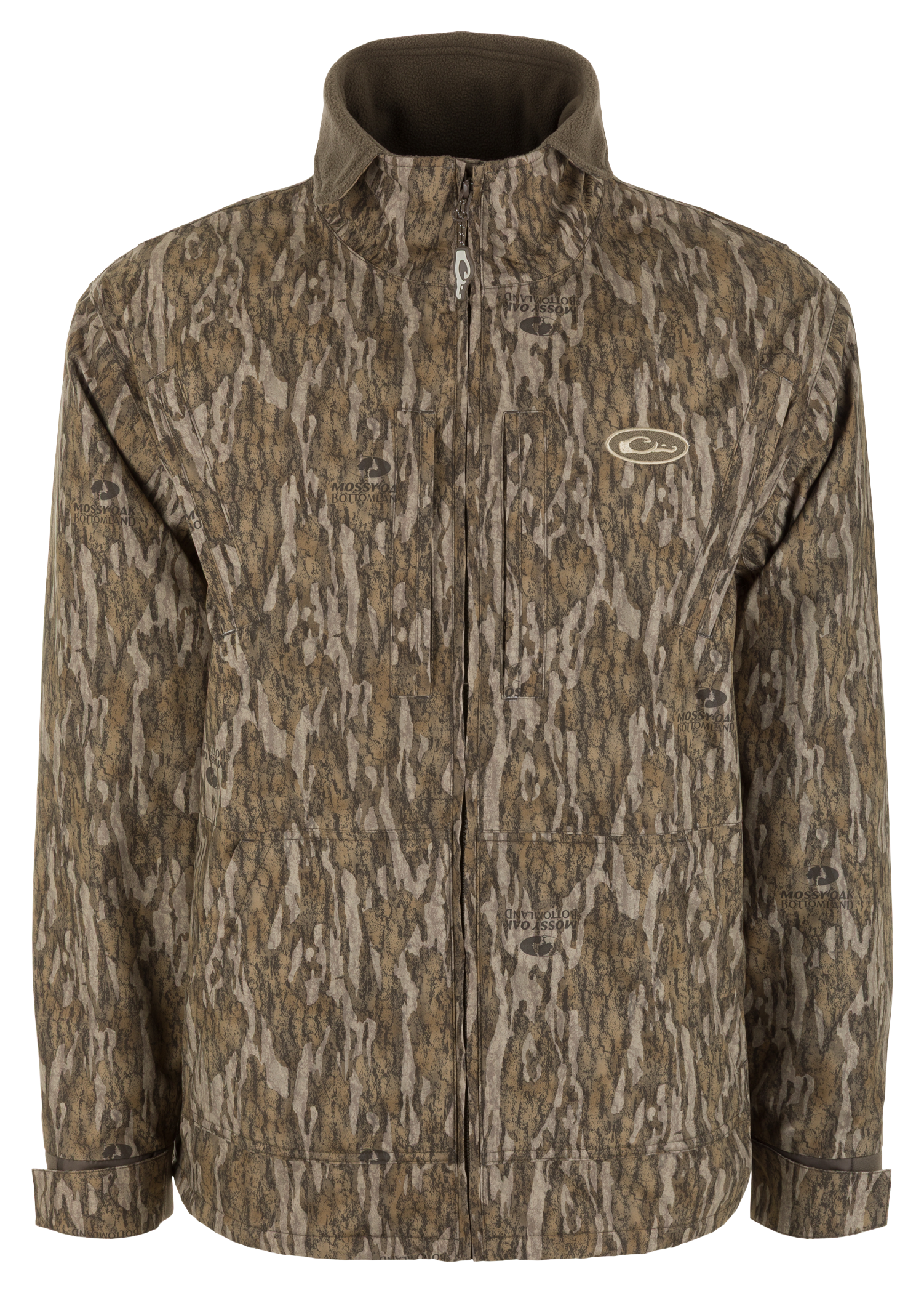 Drake Waterfowl Drake Waterfowl MST Waterproof Full-Zip Fleece Jacket - Mossy Oak Bottomland - $149.99 at Bass Pro Shops