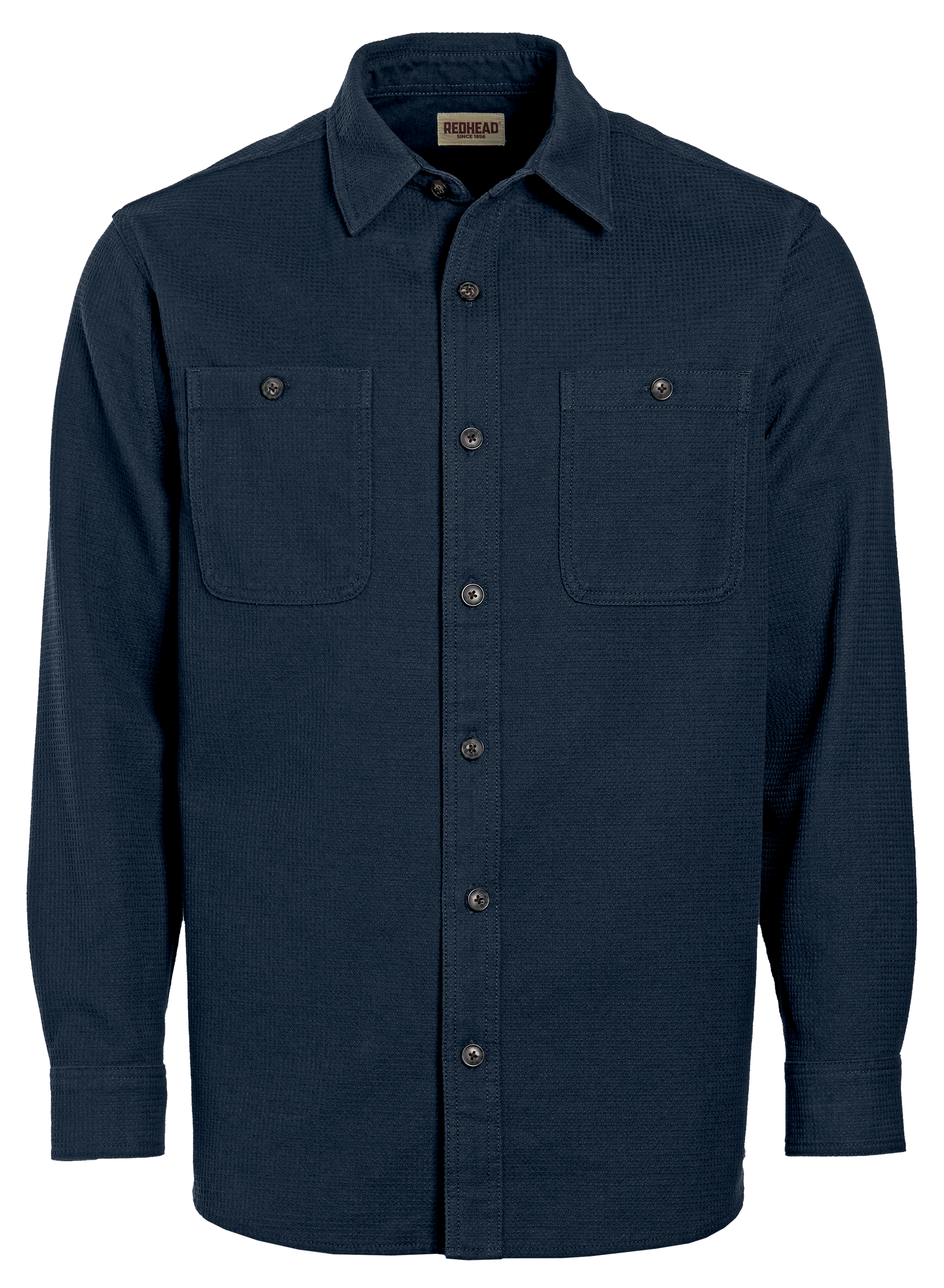 Image of RedHead Rushmore Waffle Utility Long-Sleeve Shirt - Dark Navy
