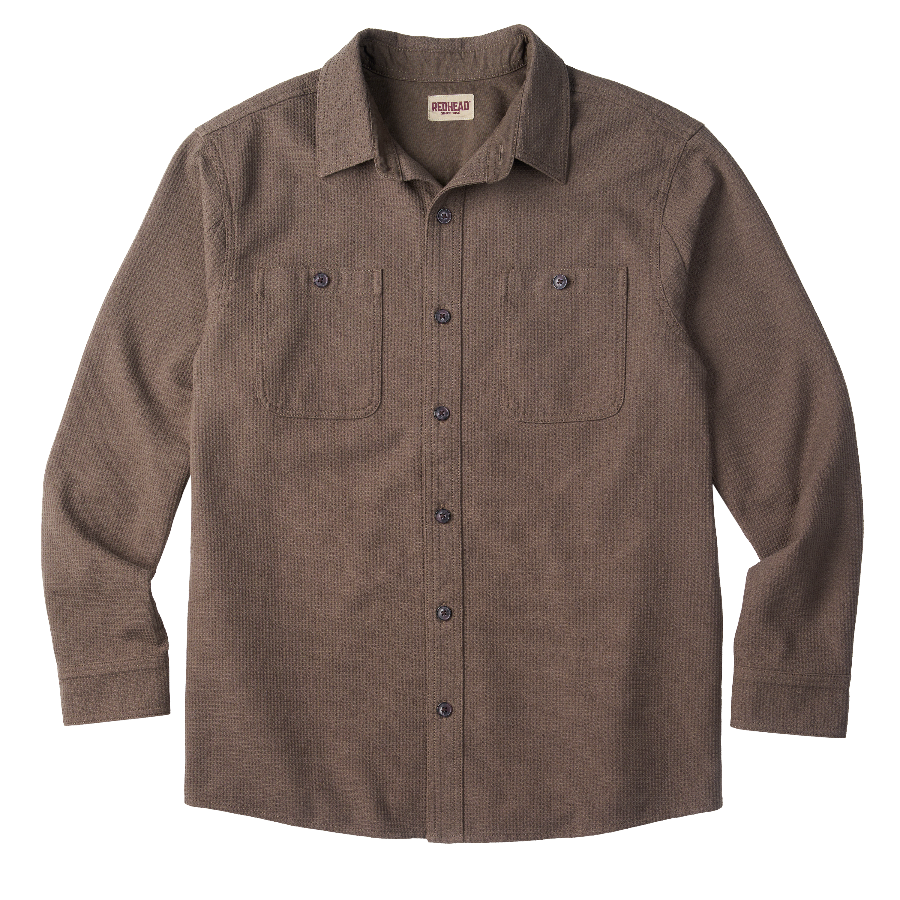 Image of RedHead Rushmore Waffle Utility Long-Sleeve Shirt - Canteen