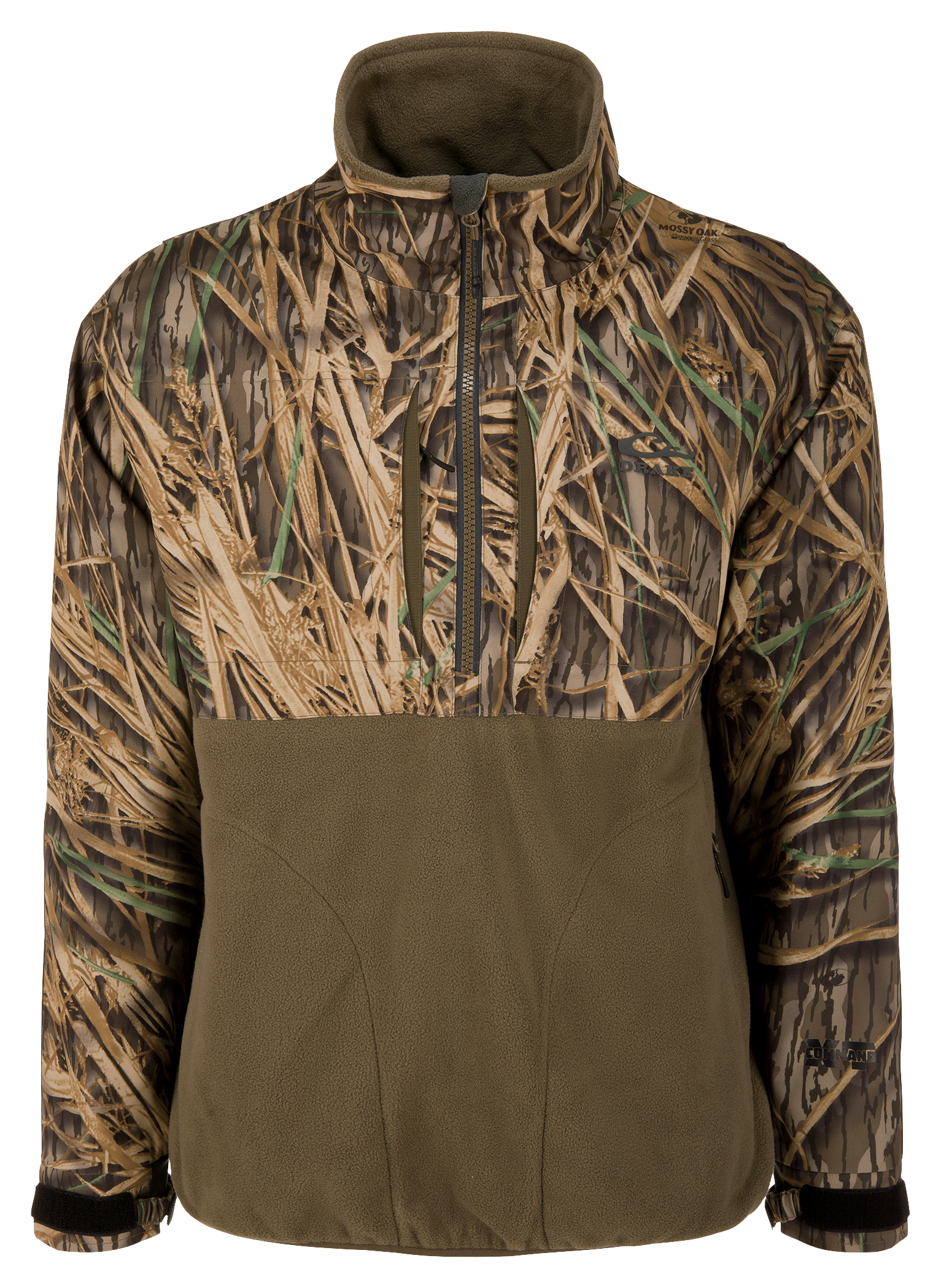 Image of Drake Waterfowl MST CommandXT Eqwader Half-Zip Pullover - Mossy Oak Shadow Grass