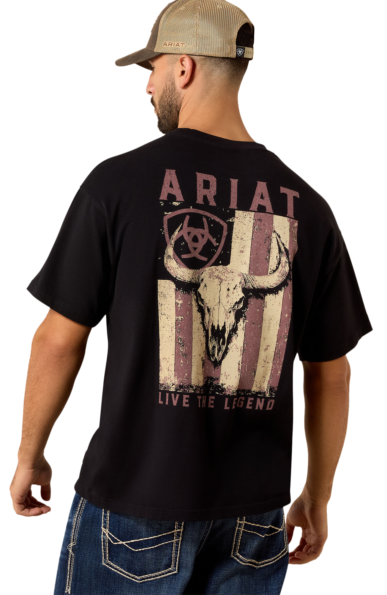 Image of Ariat Bison Legend Flag Boxy Short-Sleeve T-Shirt