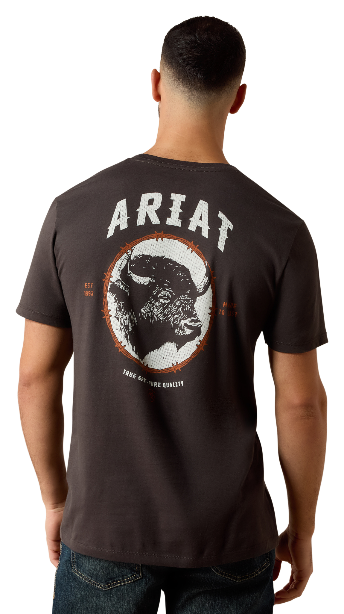 Ariat Bison Brother Short-Sleeve T-Shirt - Vintage Black