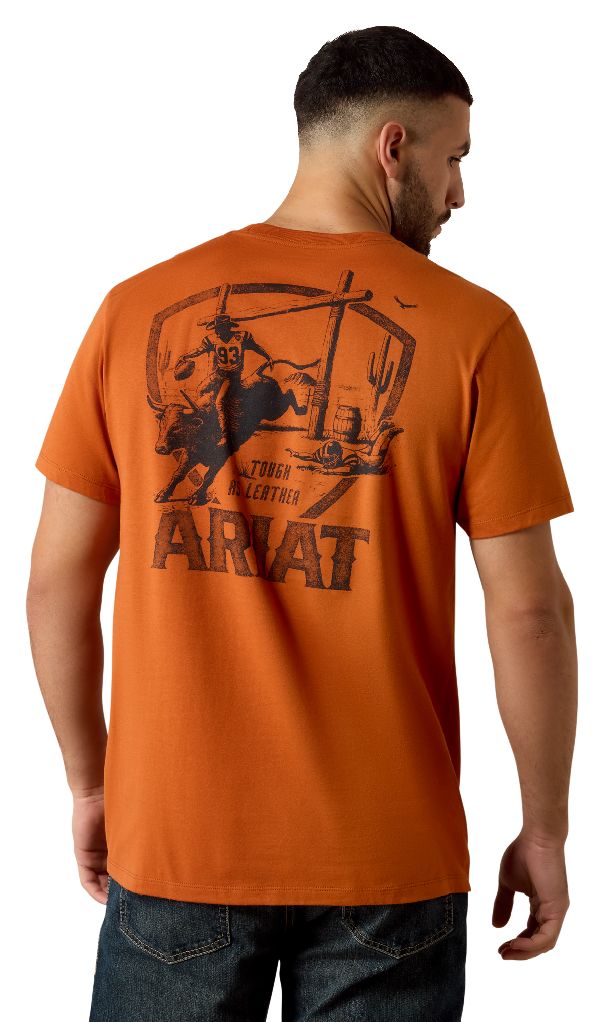 Image of Ariat Tough As Leather Short-Sleeve T-Shirt - Bombay Brown