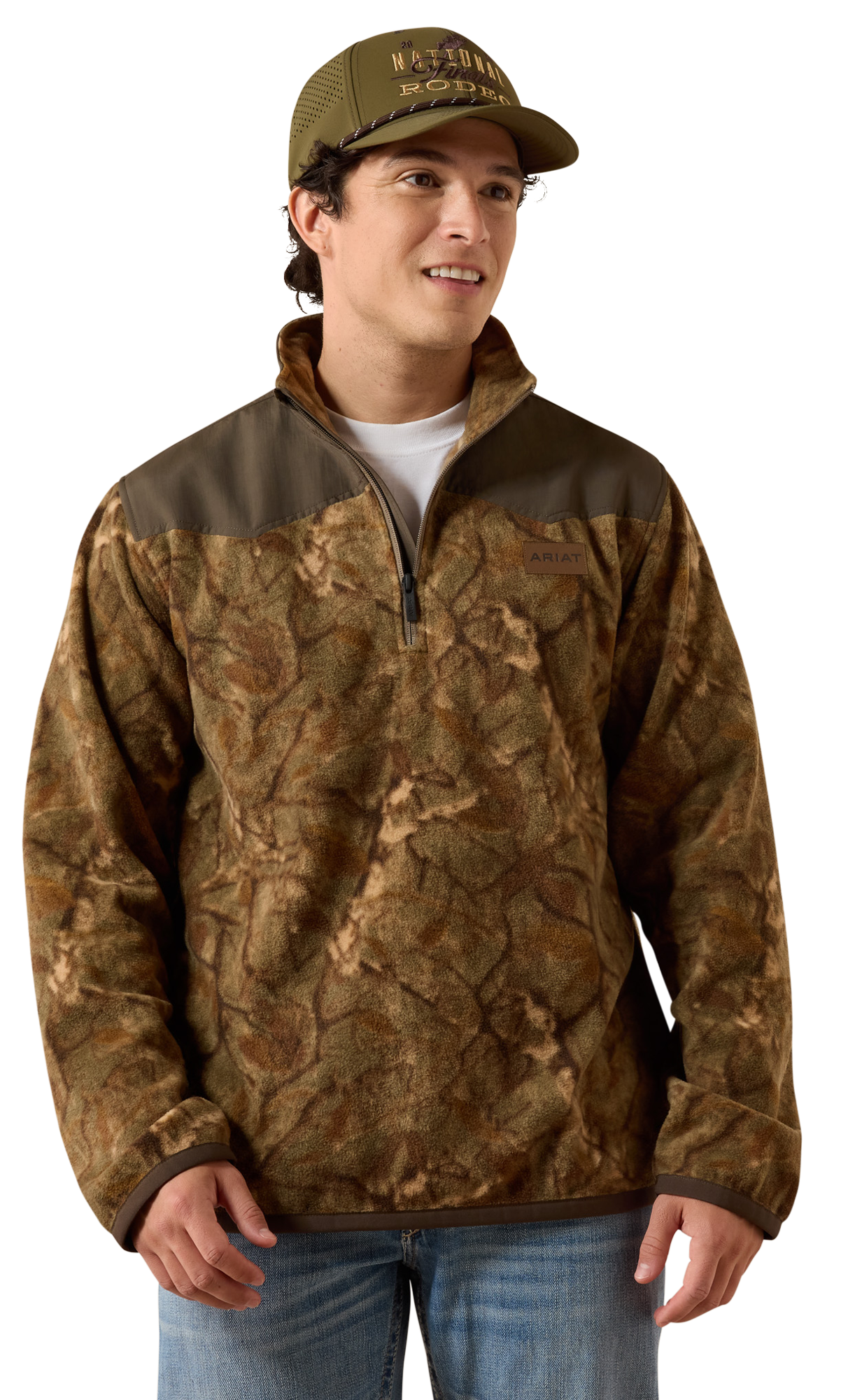 Image of Ariat Basis Quarter-Zip Fleece Sweater