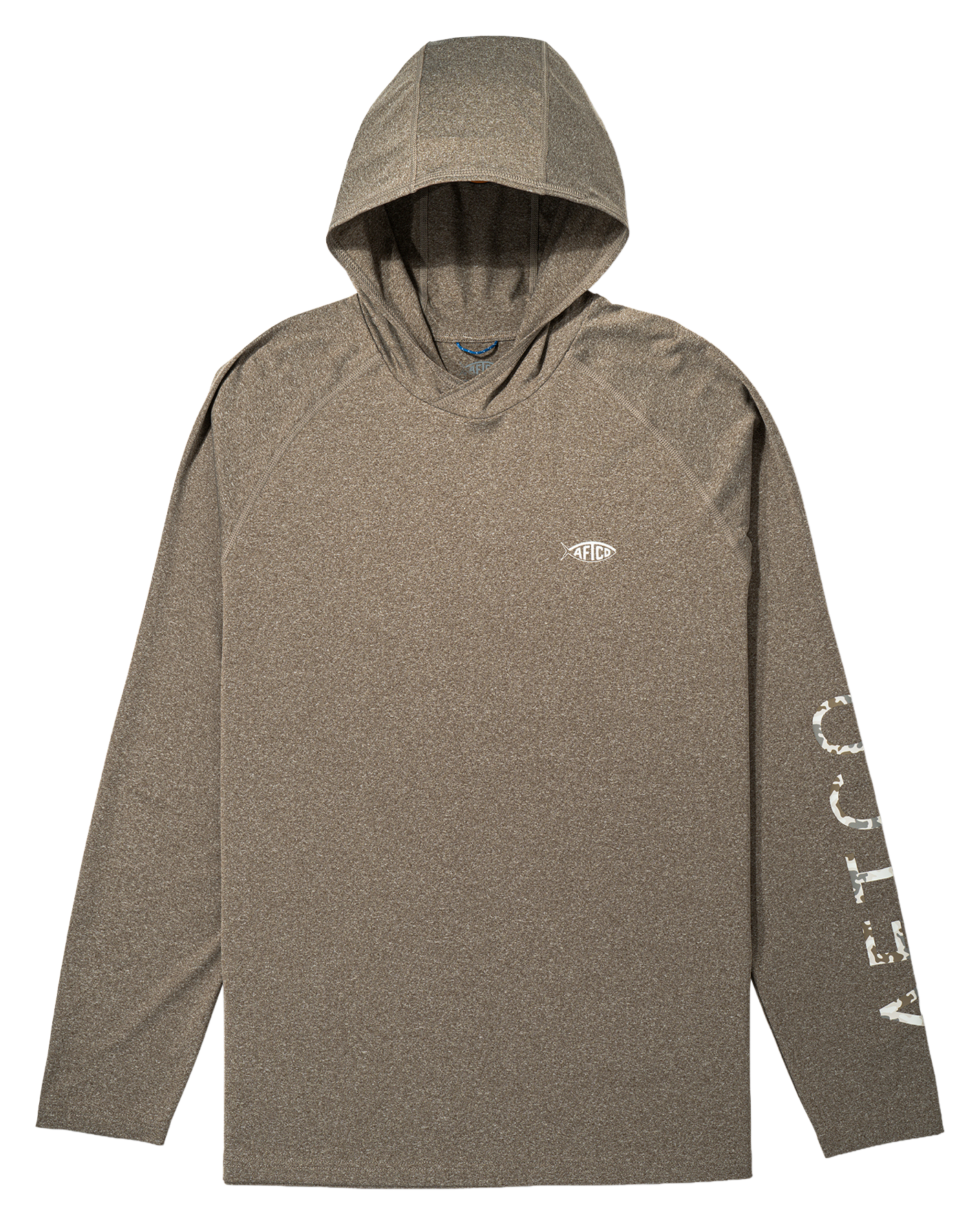 Image of AFTCO Samurai Performance Hoodie - Sepia Heather