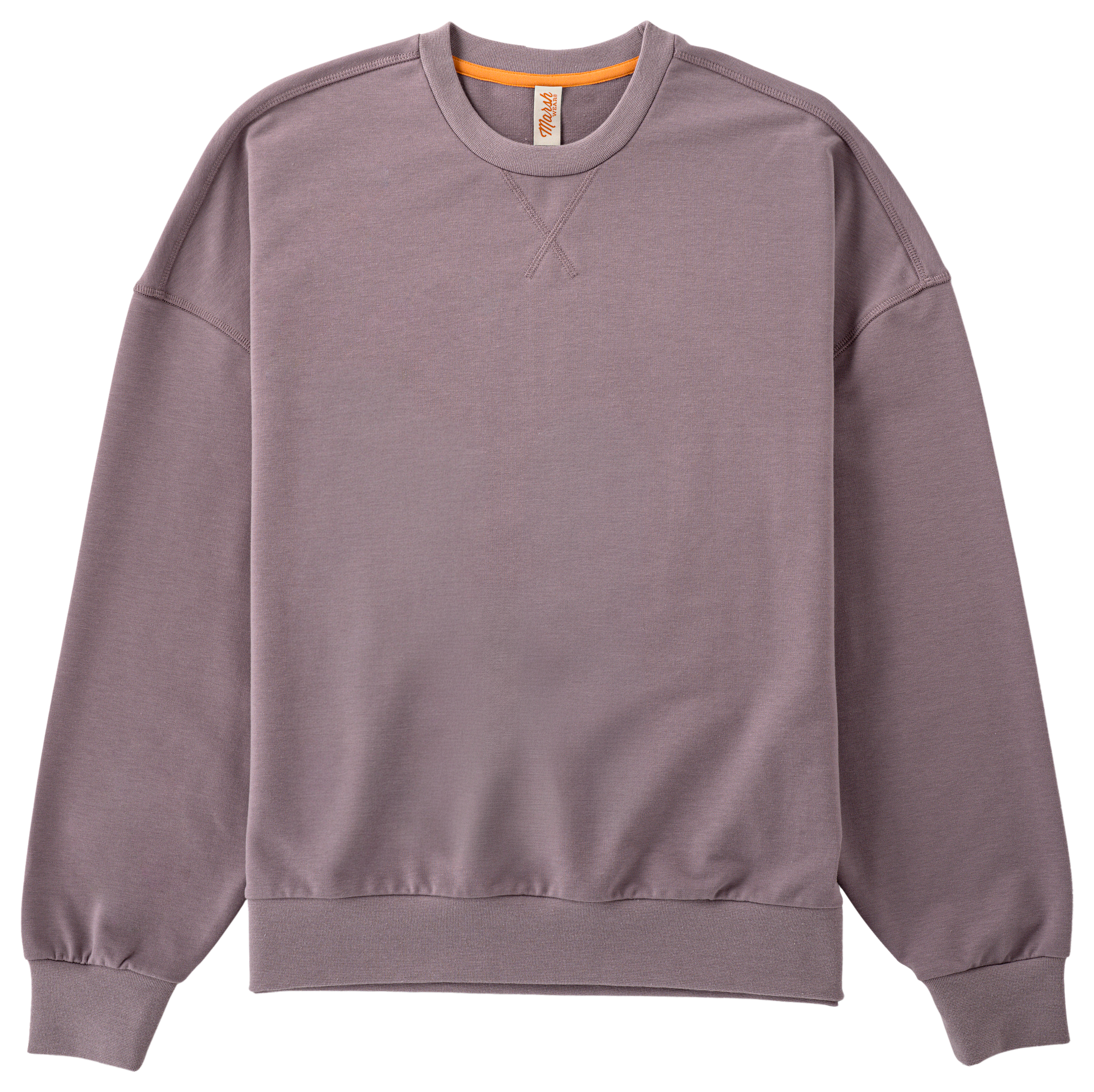 Marsh Wear Fireside Long-Sleeve Fleece Crew - Purple Dove