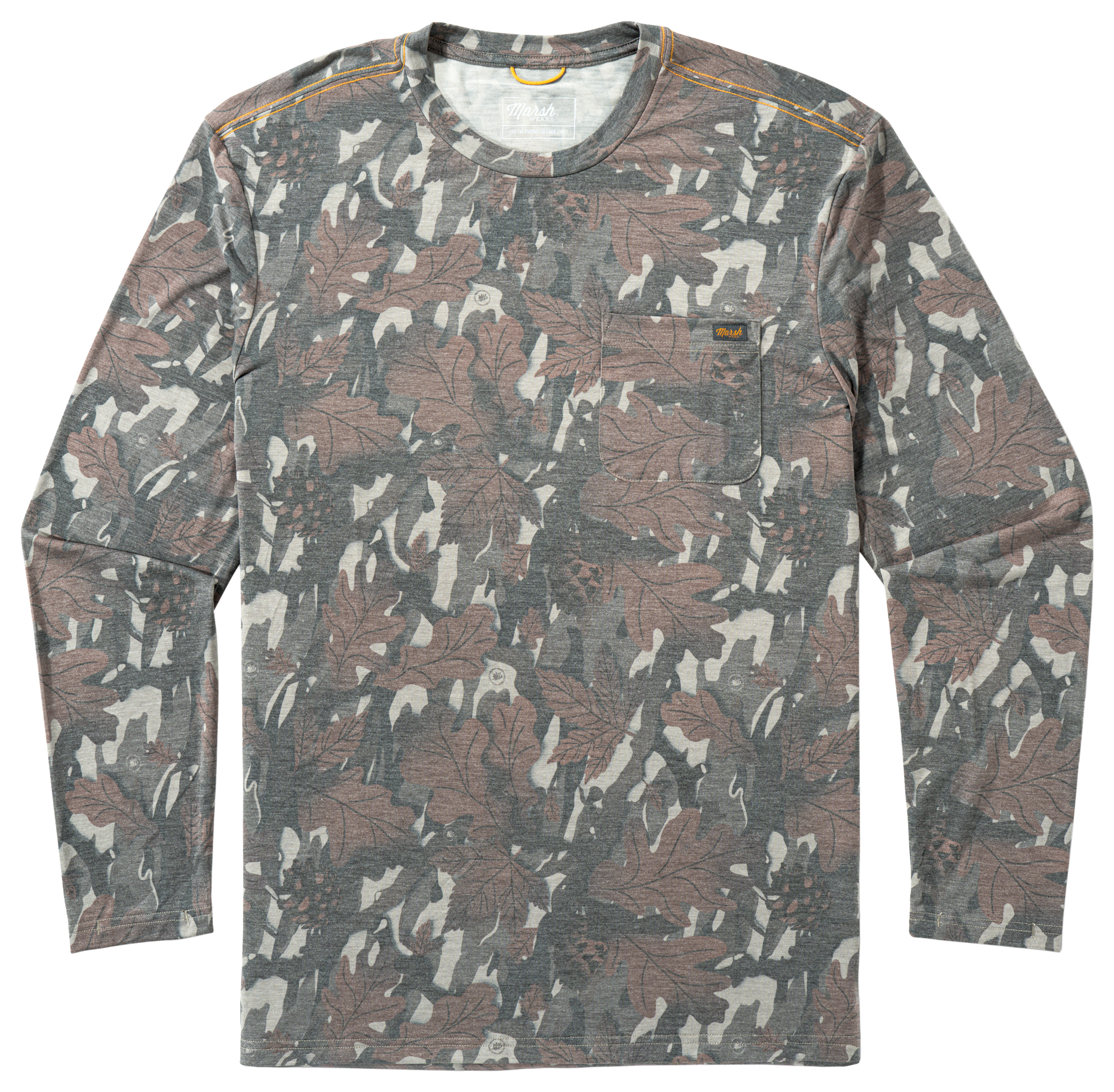 Marsh Wear Buxton Crew-Neck Long-Sleeve T-Shirt - Lowland Canopy Camo