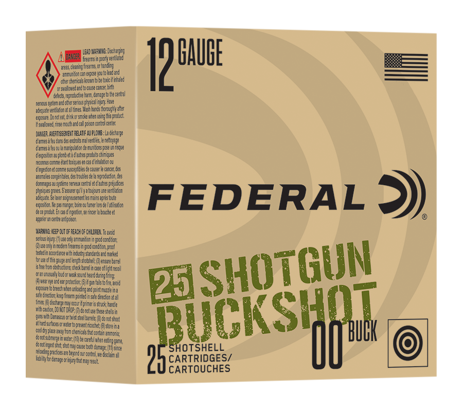 Image of "Federal Buckshot 12-Ga. 2-3/4"" 9-Pellet Shotshells"