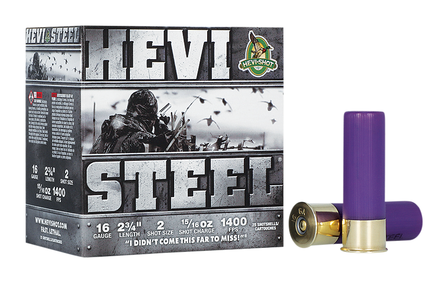 Image of "HEVI-Shot HEVI-Steel 16-Ga. 2-3/4"" 15/16 oz. Shotshells - #2 - 25 Rounds"