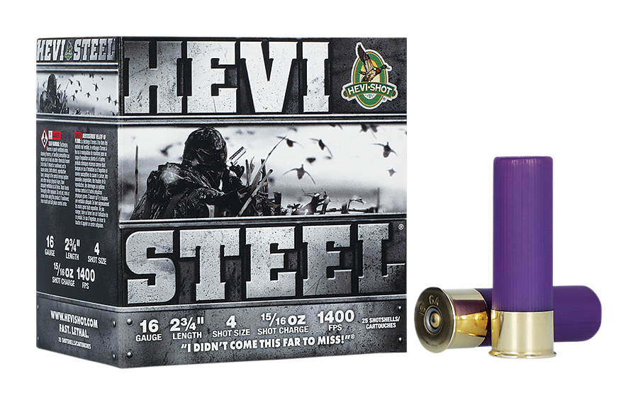Image of "HEVI-Shot HEVI-Steel 16-Ga. 2-3/4"" 15/16 oz. Shotshells - #4 - 250 Rounds"